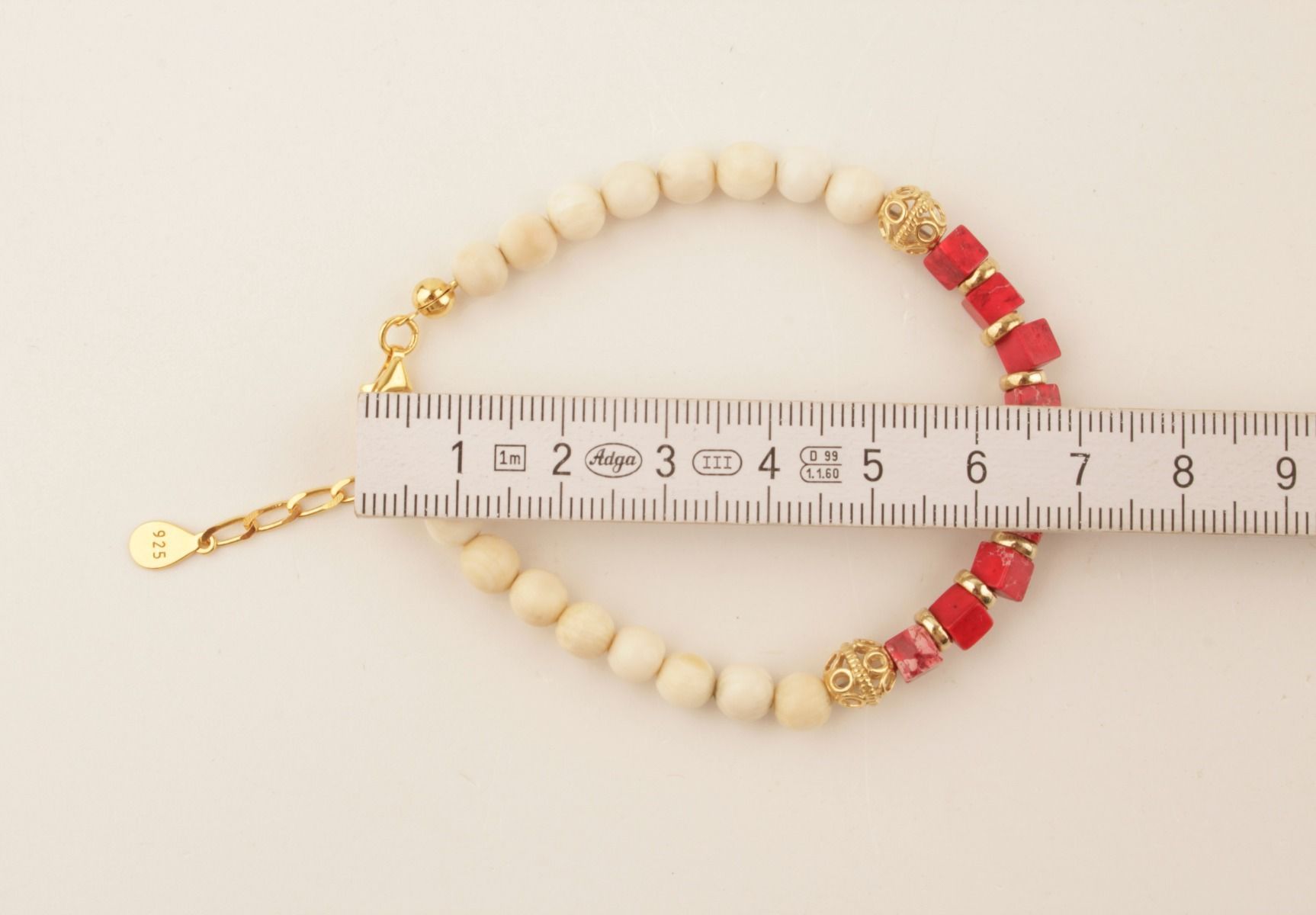 Pink Electric Mammoth Ivory Bracelet