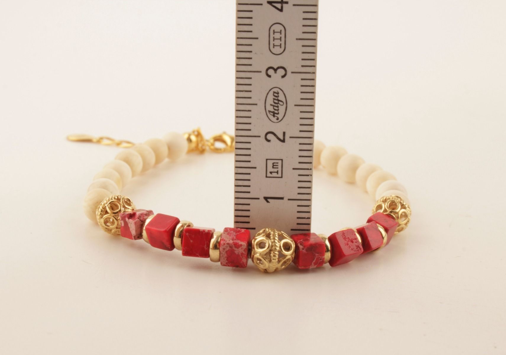 Pink Electric Mammoth Ivory Bracelet