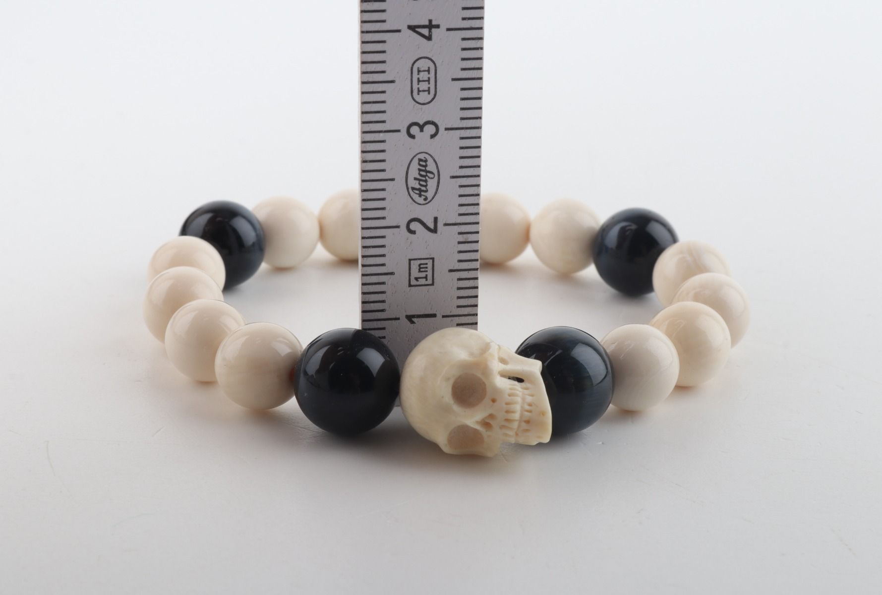 White Mammoth Skull & Flacon's Eye Bracelet