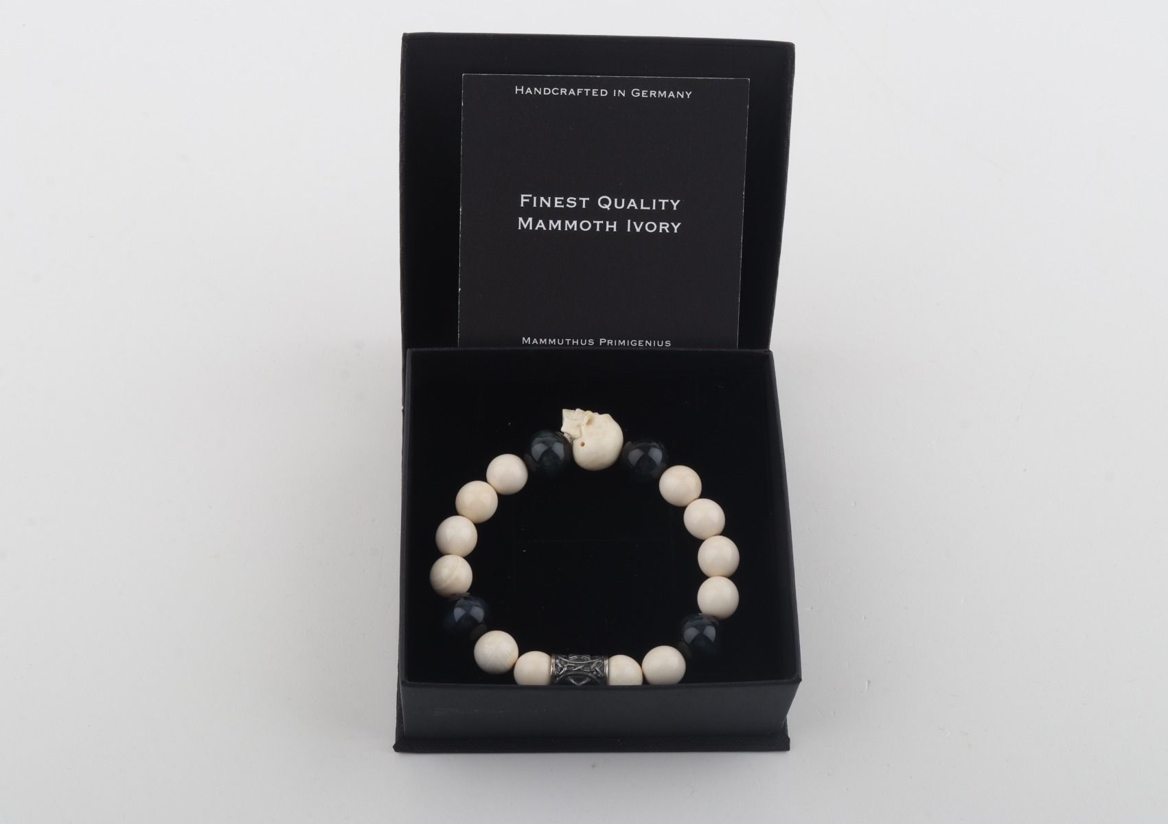 White Mammoth Skull & Flacon's Eye Bracelet