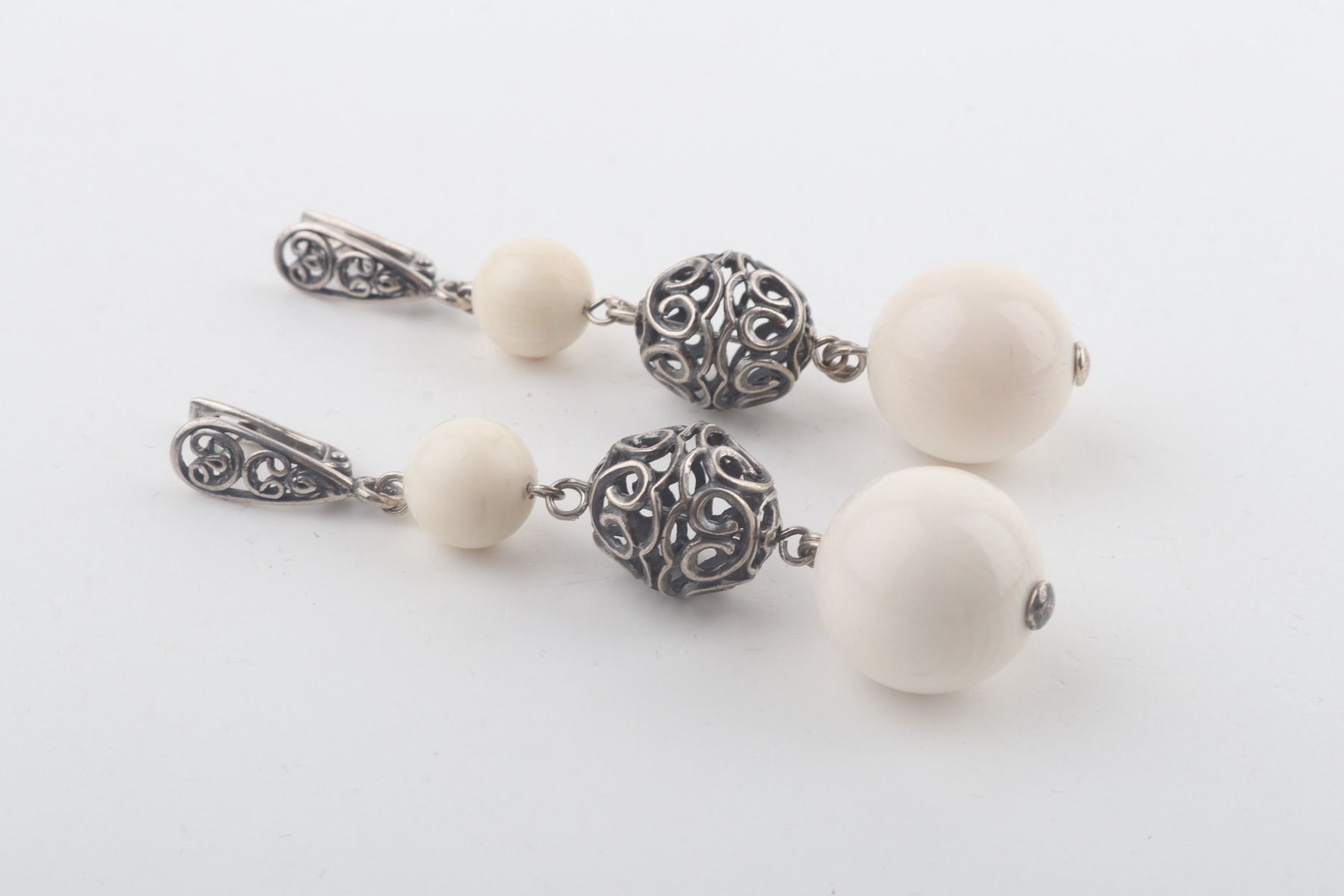 The Blizzard Mammoth Ivory Earrings