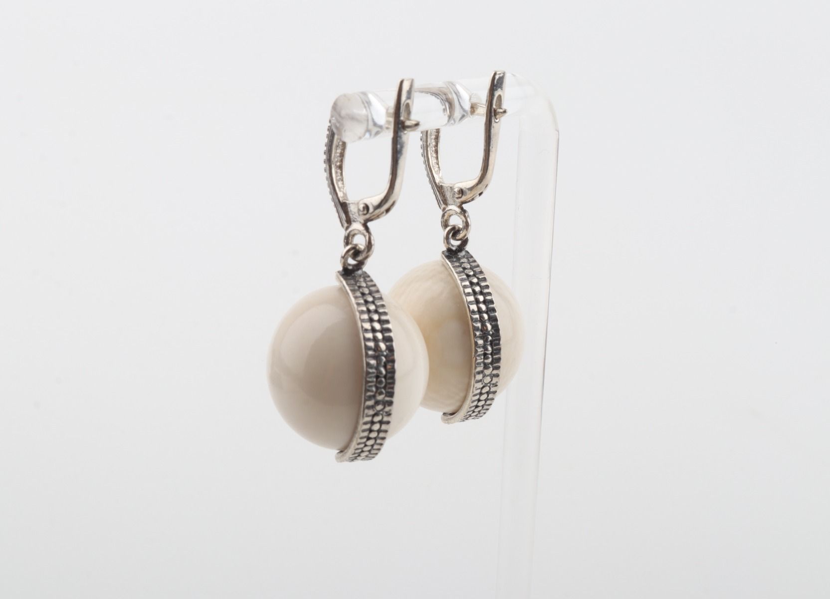 The New Pearl Mammoth Ivory Earrings