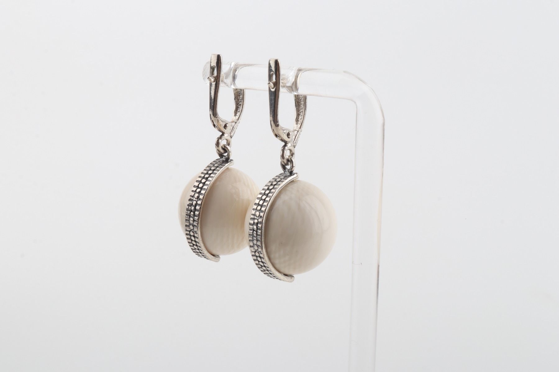 The New Pearl Mammoth Ivory Earrings
