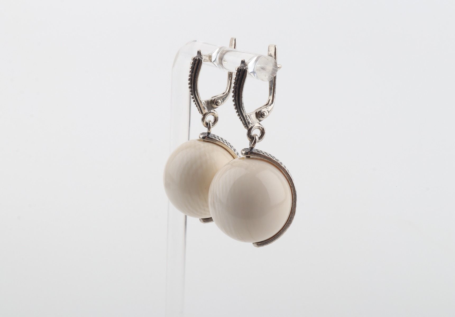 The New Pearl Mammoth Ivory Earrings