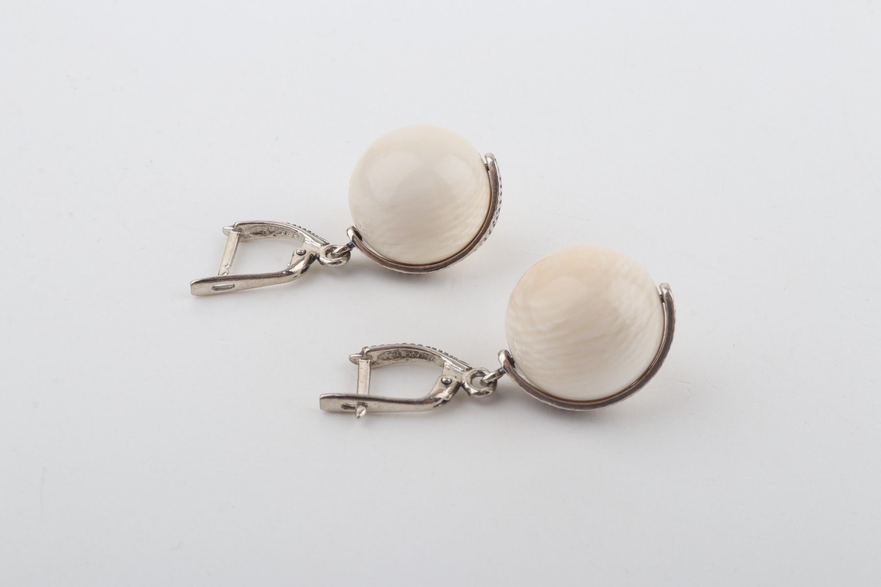 The New Pearl Mammoth Ivory Earrings