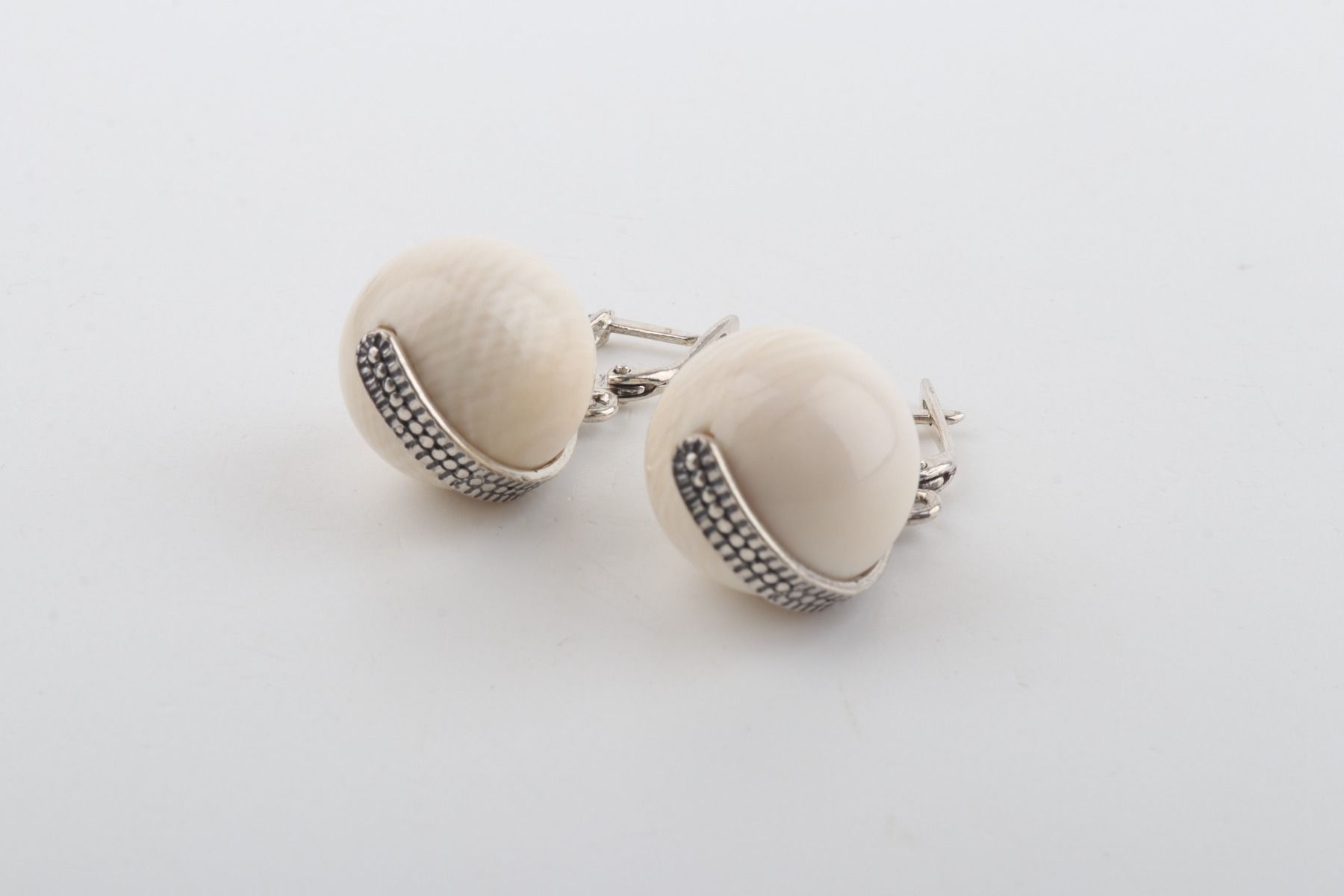 The New Pearl Mammoth Ivory Earrings