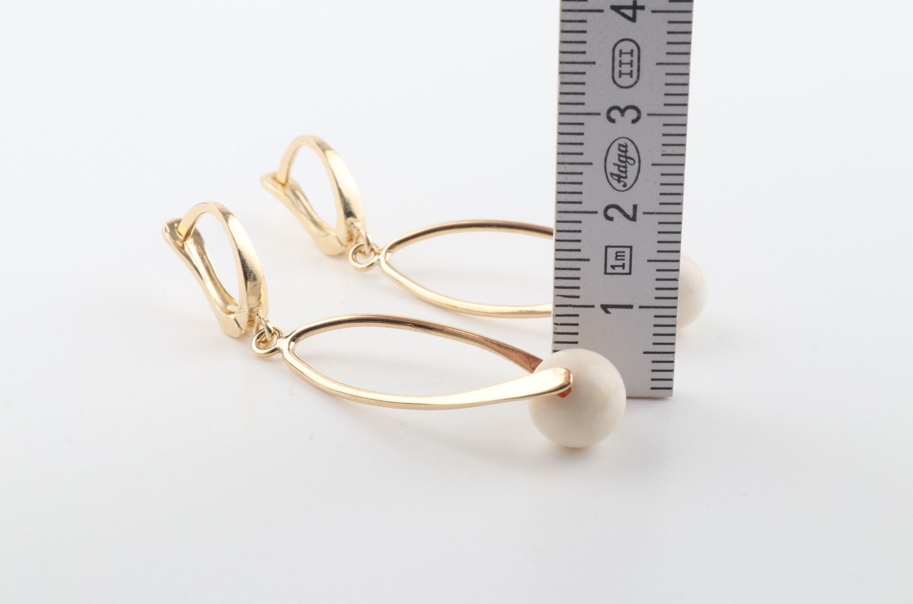 Elegant Drop Mammoth Ivory Earrings
