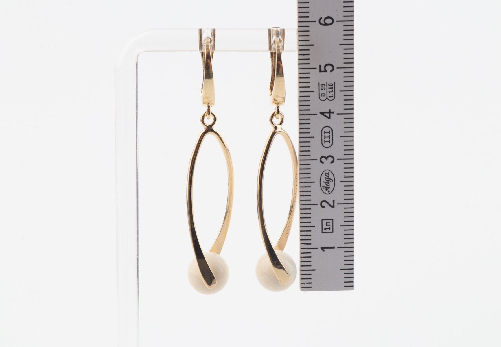 Elegant Drop Mammoth Ivory Earrings