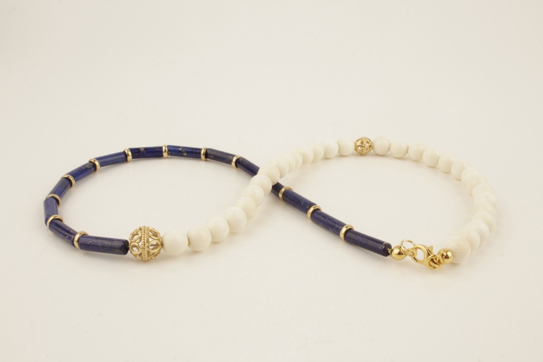 Mammoth Ivory & Lapis Lazuli Necklace