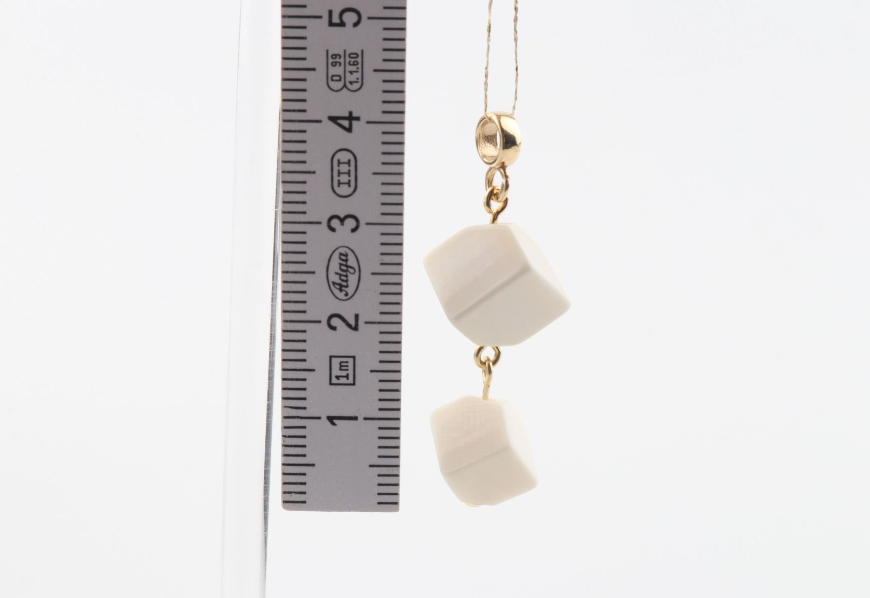 Geometric Mammoth Ivory Pendant 