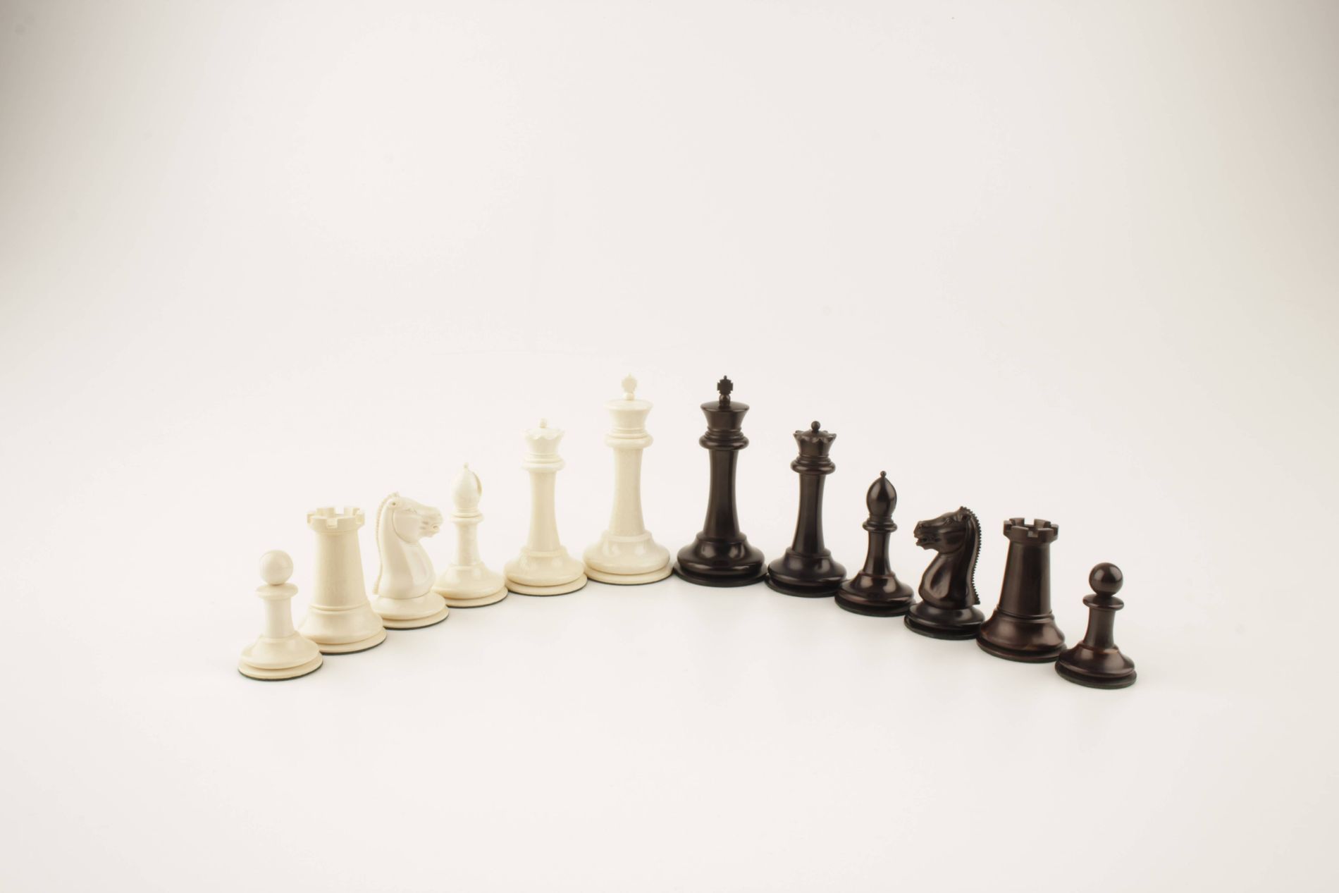 Mammoth ivory chess set