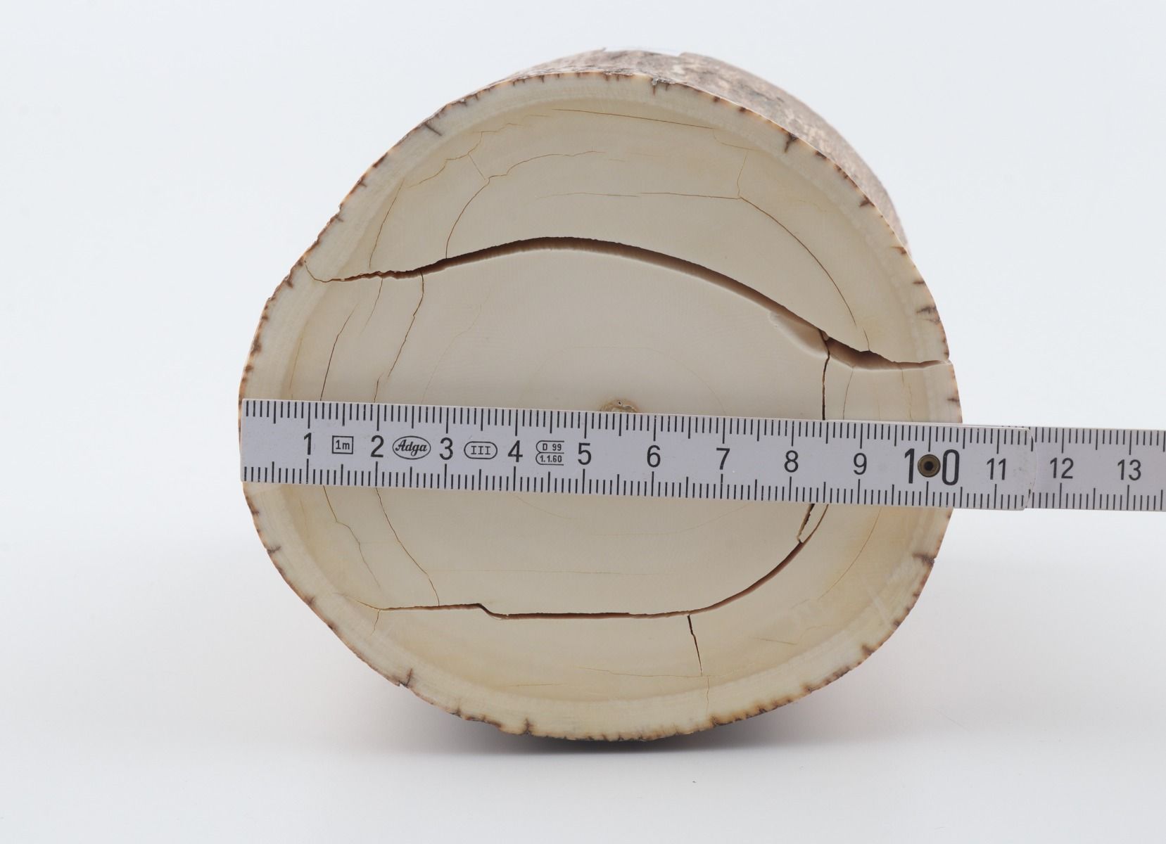 Round mammoth tusk piece