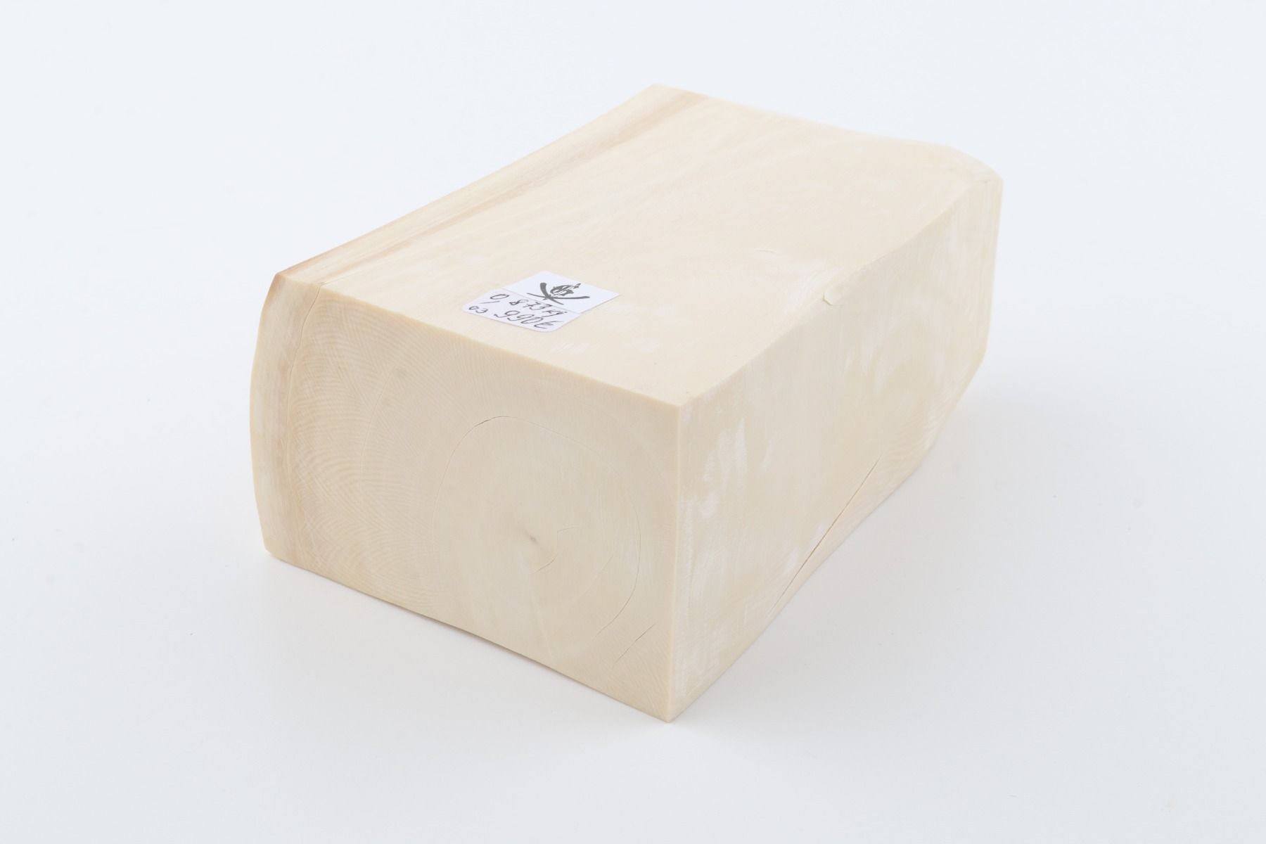 White mammoth ivory segment