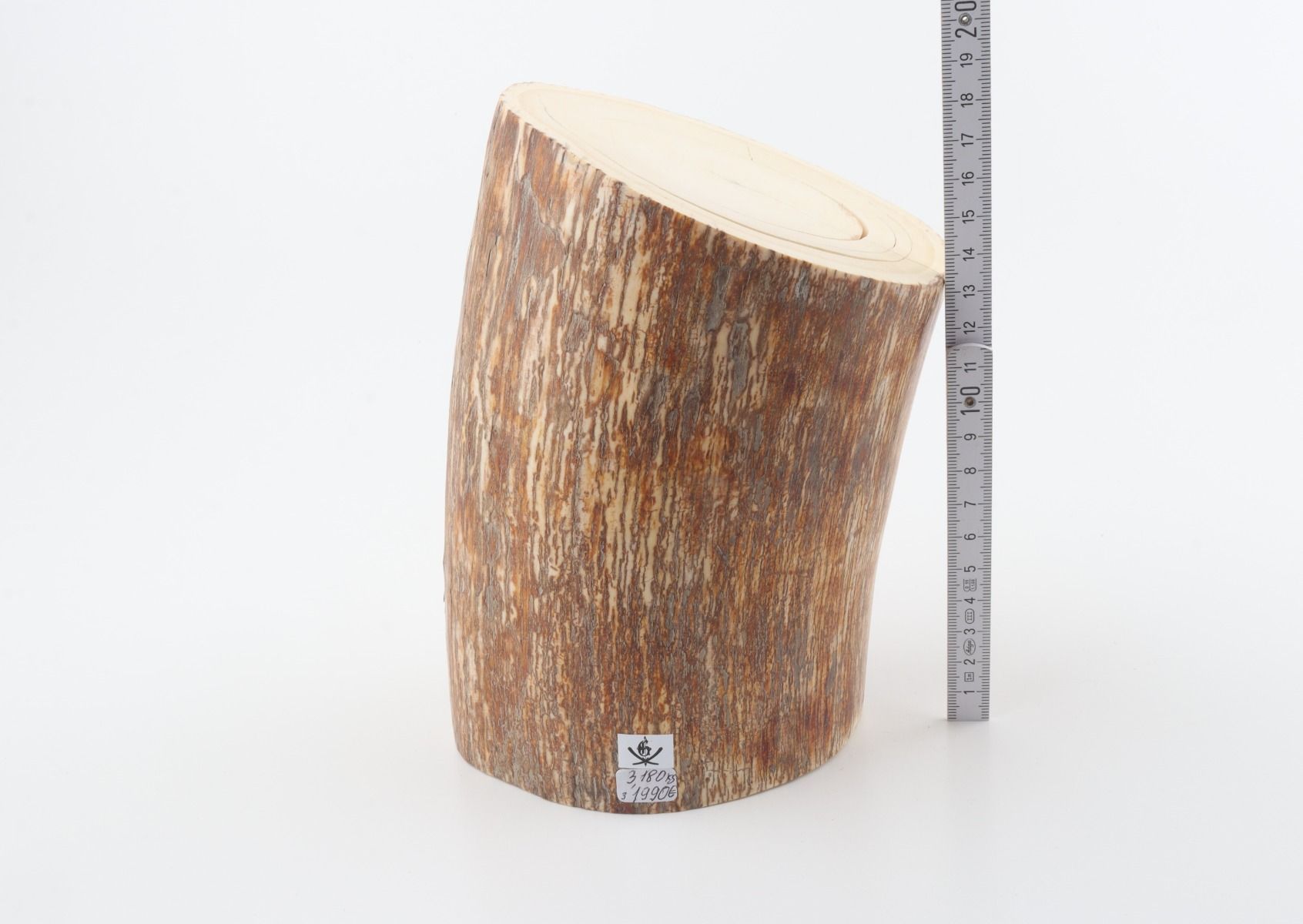 Round mammoth tusk piece