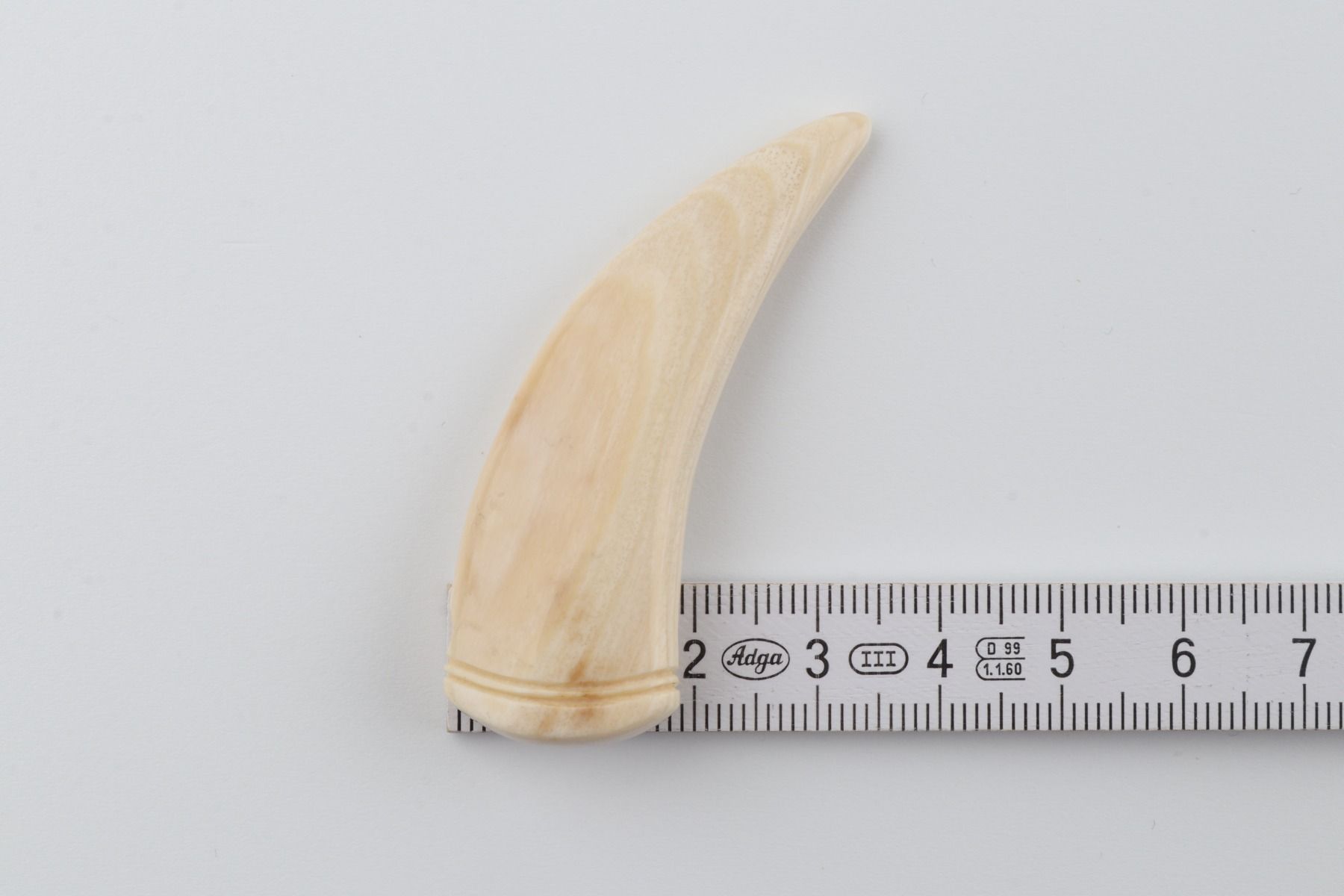 Carved mammoth ivory pendant