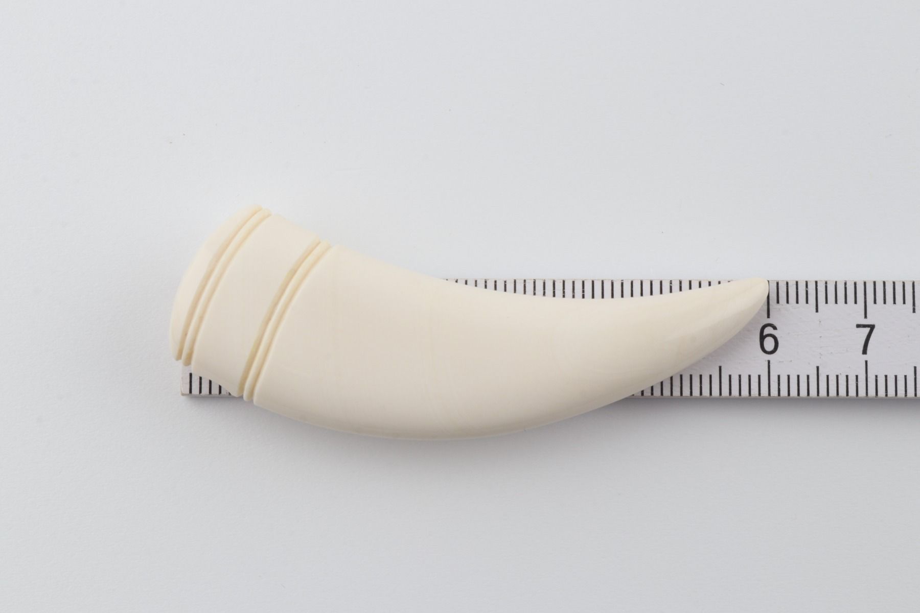 Carved mammoth ivory pendant