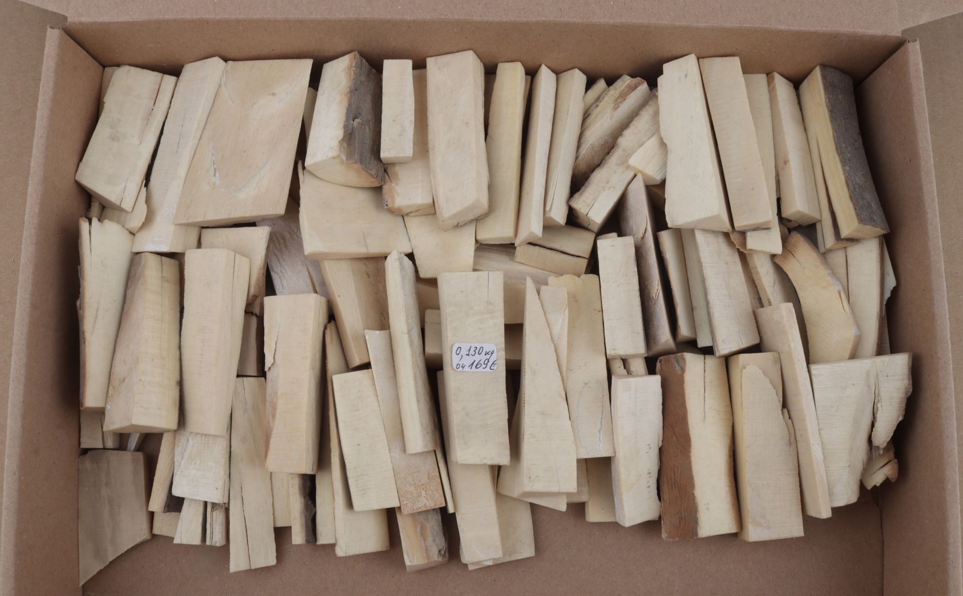 White mammoth ivory offcuts