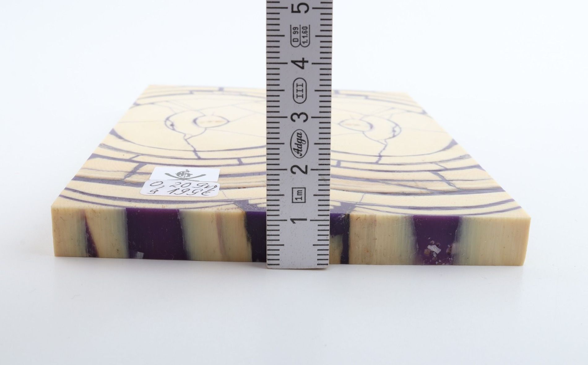 Stabilized mammoth ivory scales