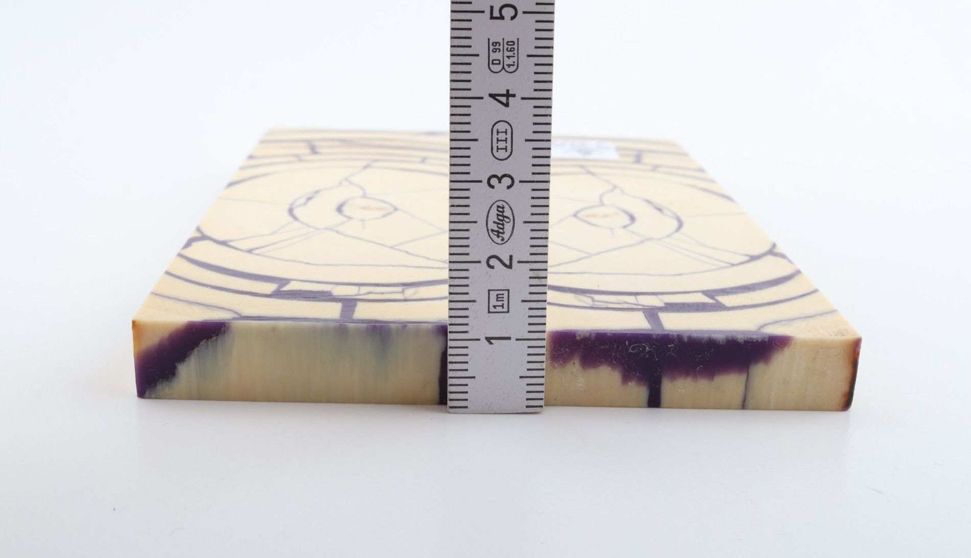 Stabilized mammoth ivory scales