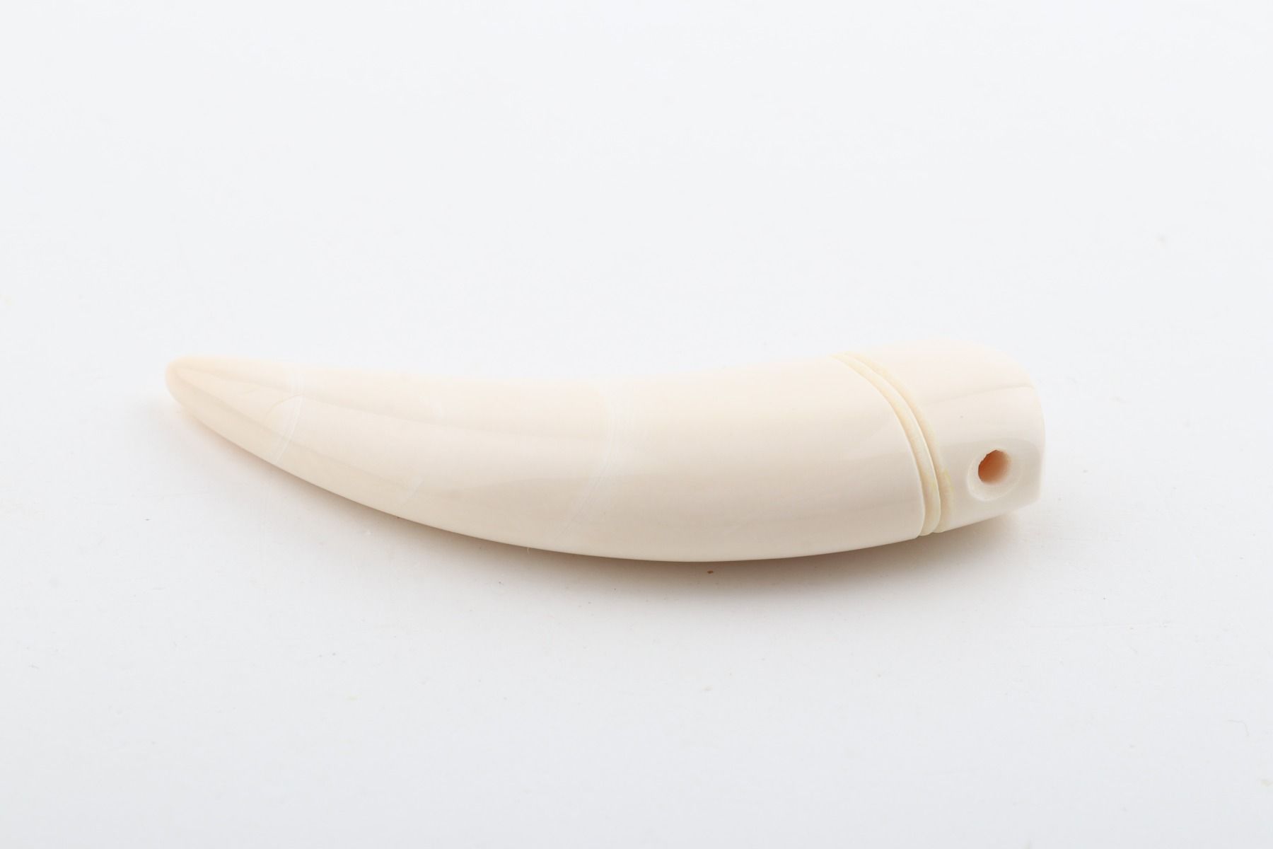 Carved mammoth ivory pendant