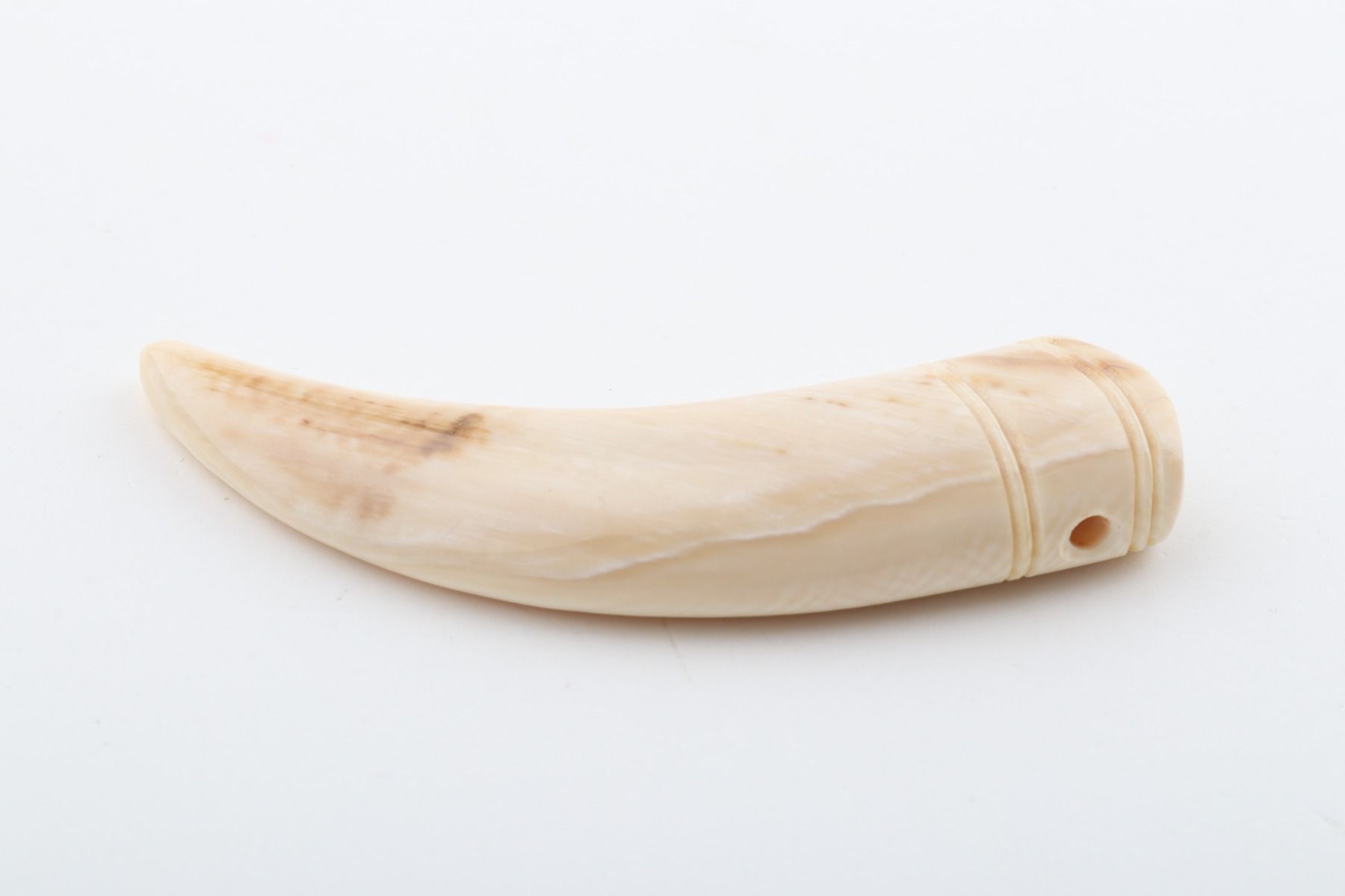 Carved mammoth ivory pendant