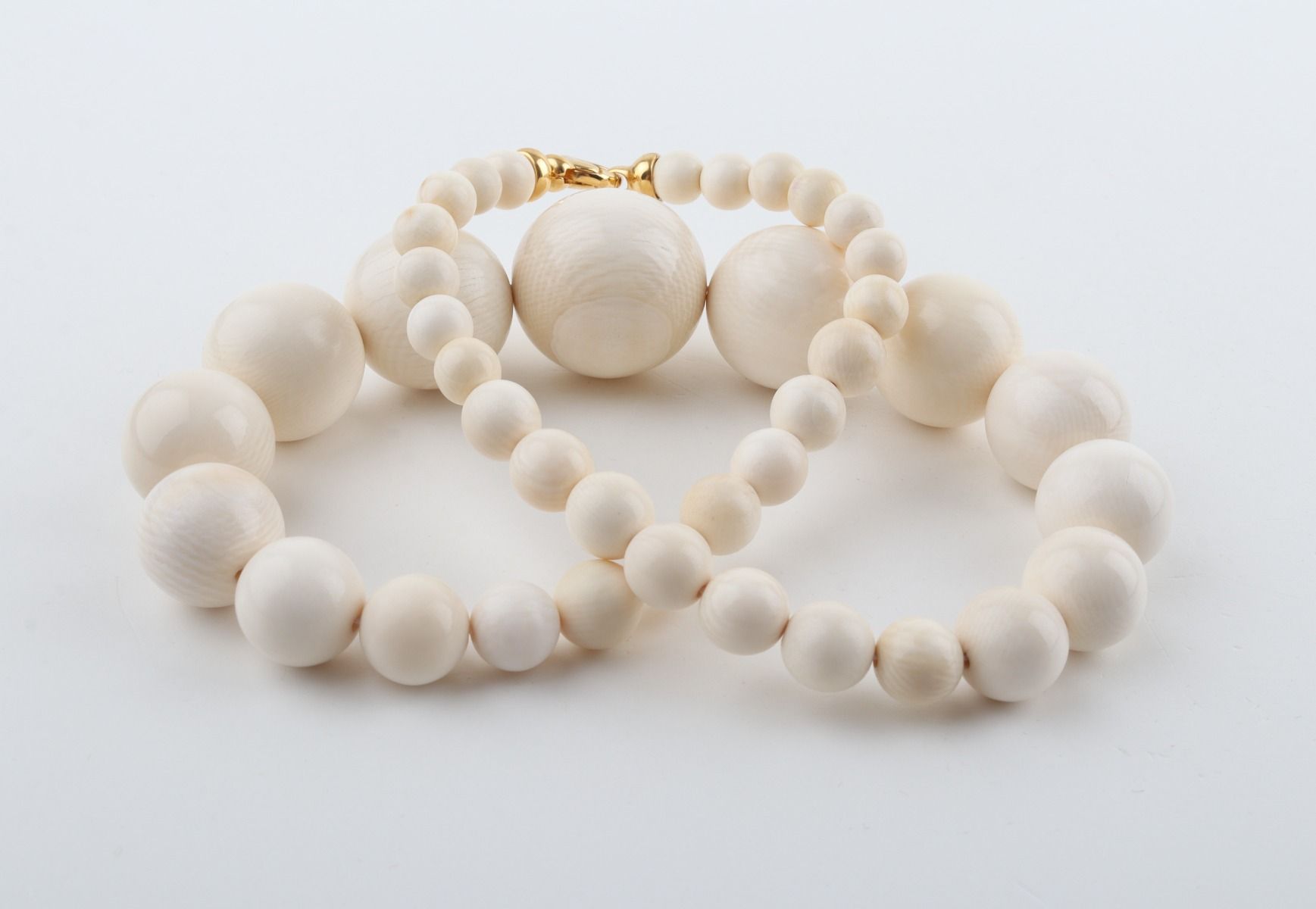 Graduated Mammoth Ivory Necklace