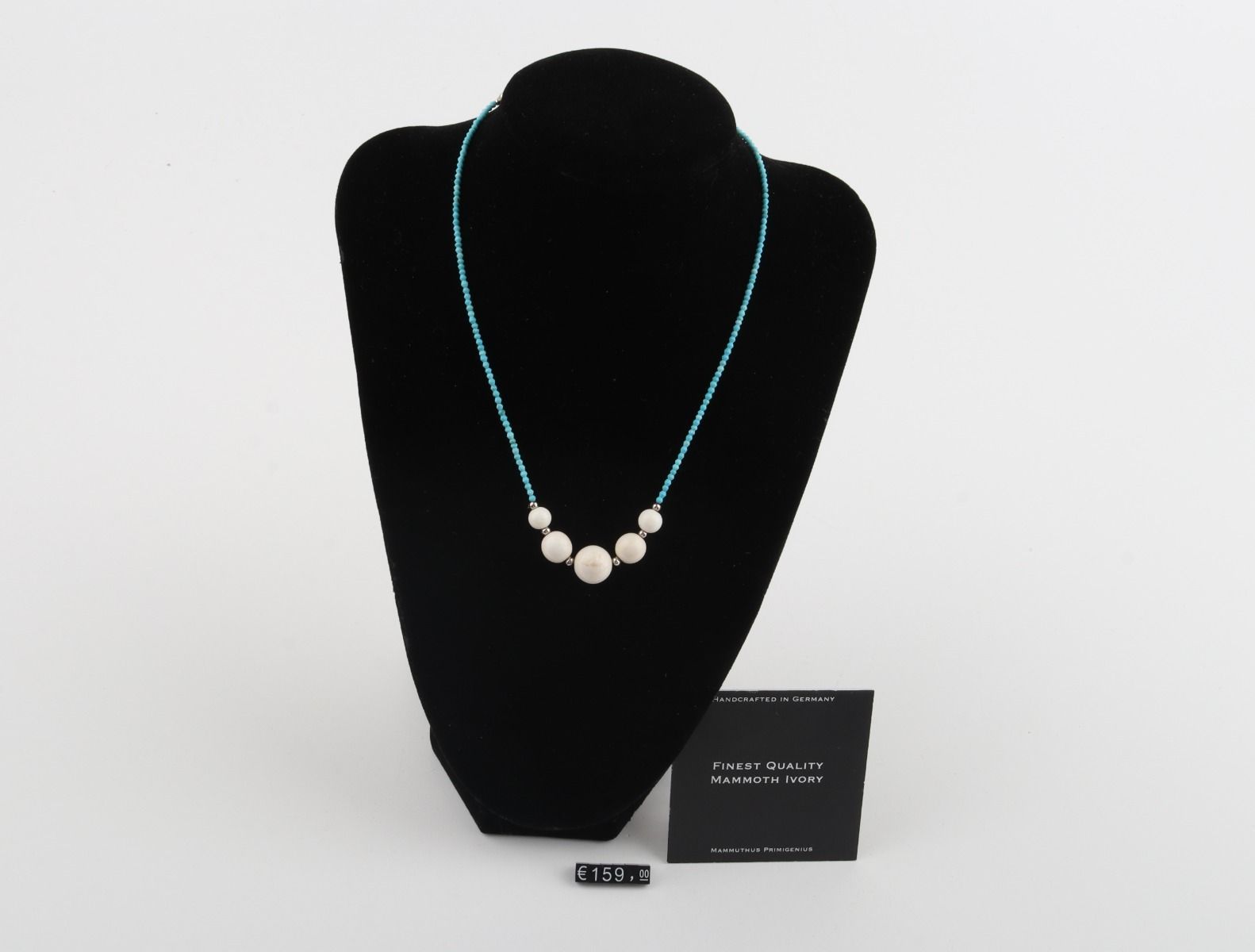 Mammoth Ivory and Turquoise Necklace