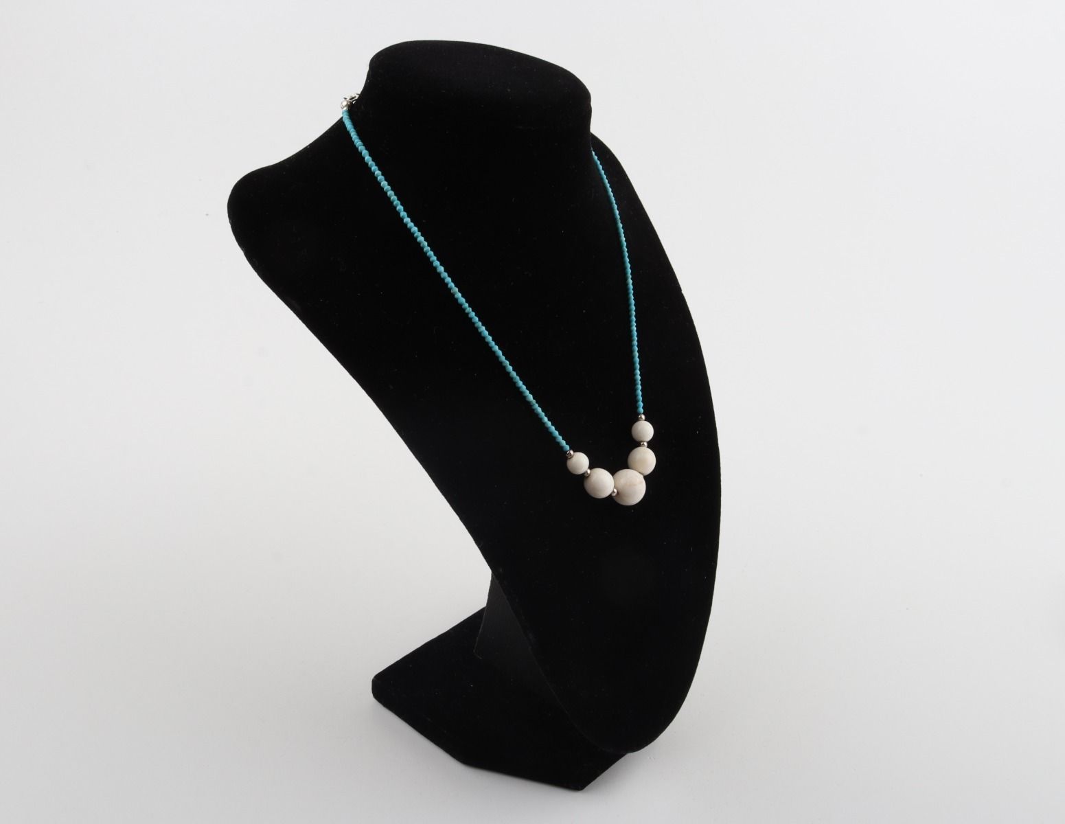 Mammoth Ivory and Turquoise Necklace
