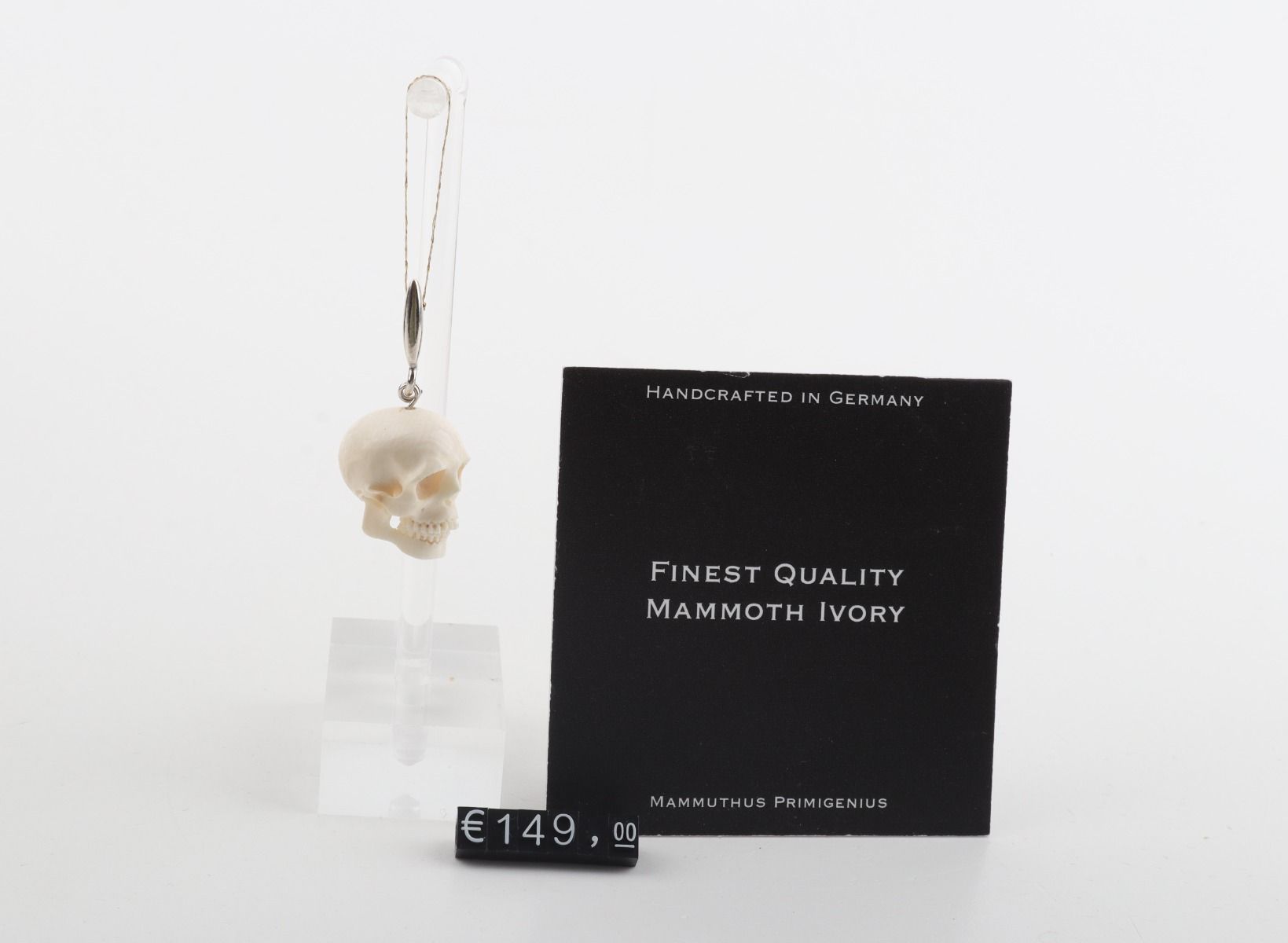 Mammoth Ivory Skull Pendant