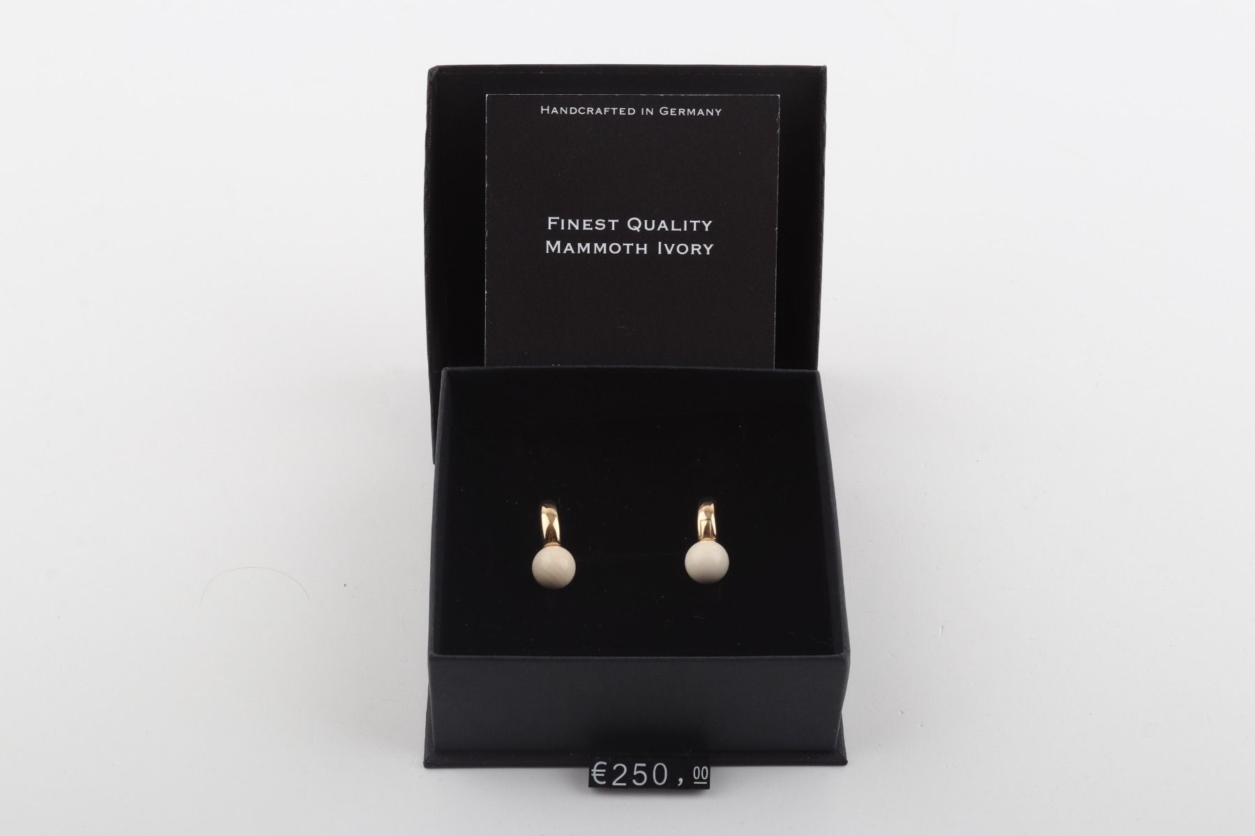Minimalistic Mammoth Ivory Hoops