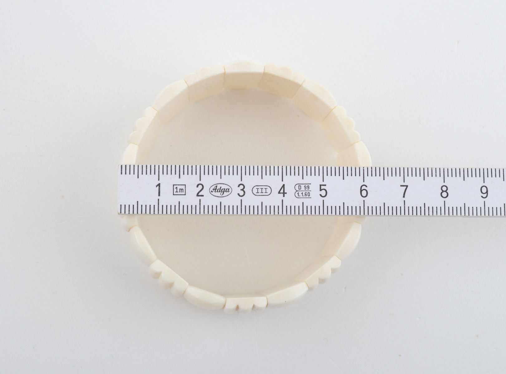 White mammoth ivory bangle