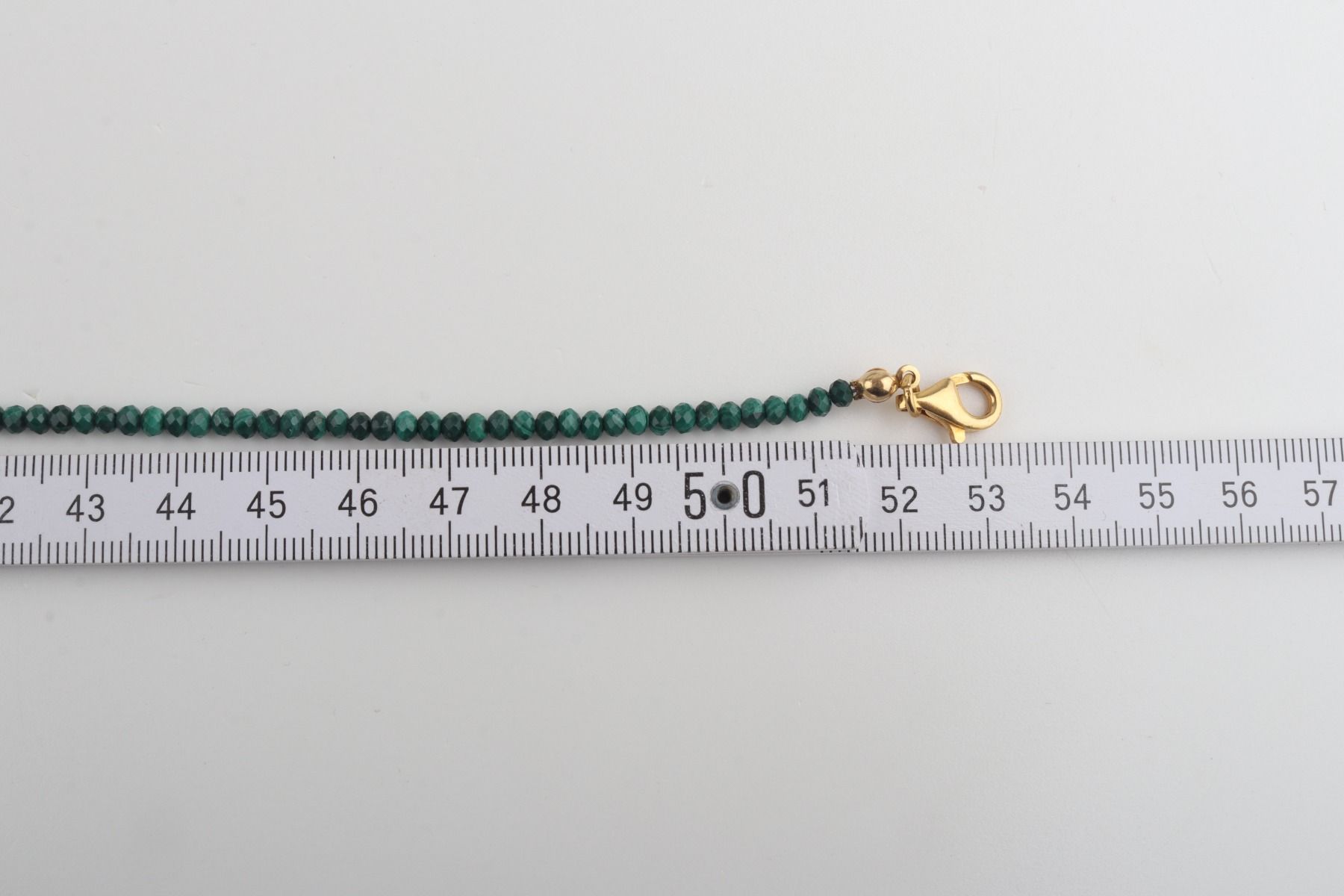 Faceted Malachite & Mammoth Ivory Necklace