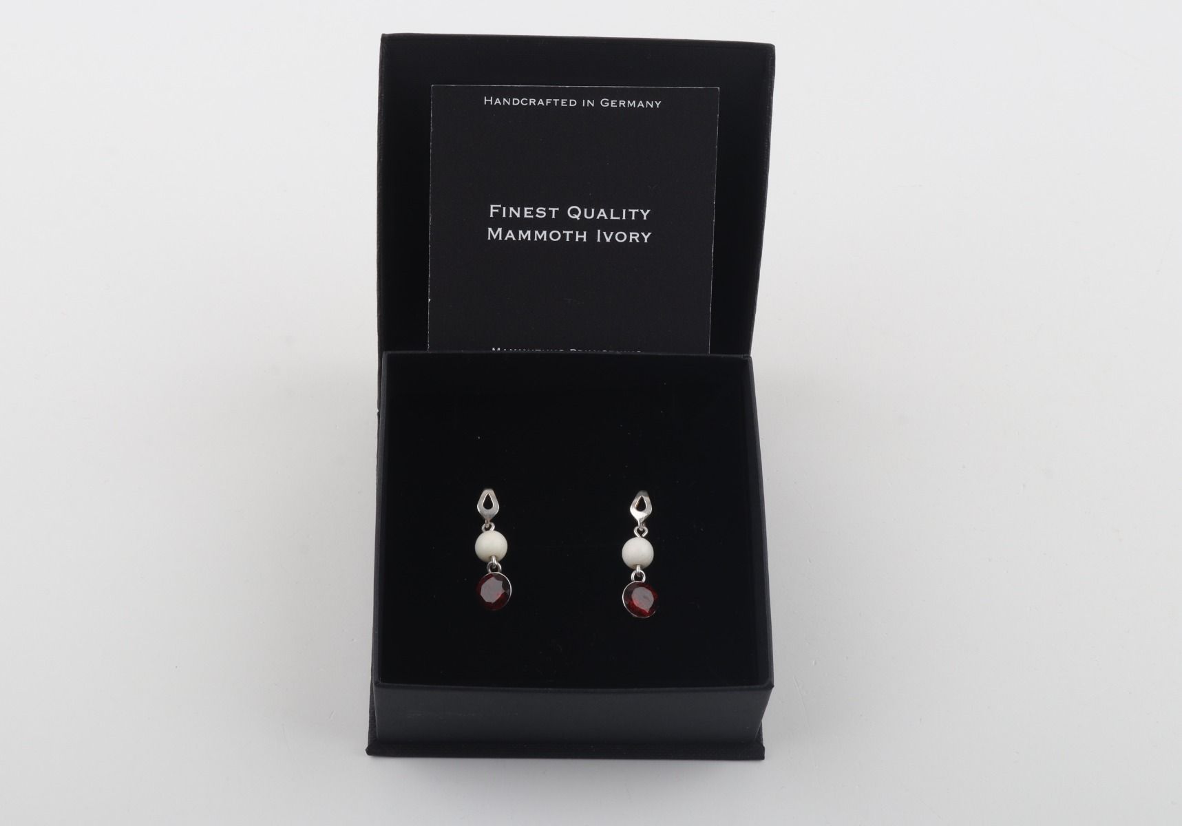 Mammoth Ivory & Sterling Silver Studs