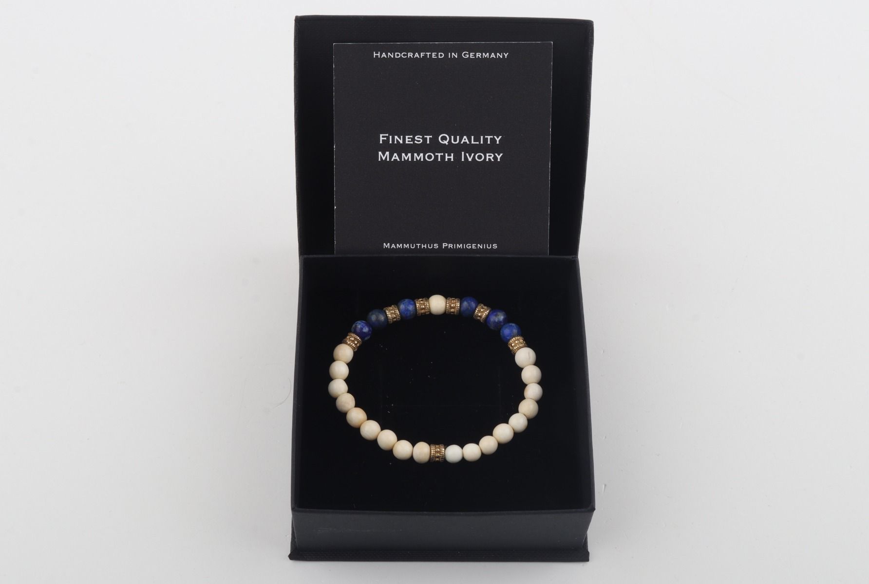 The Cleo Blue Mammoth Ivory Mini Bracelet