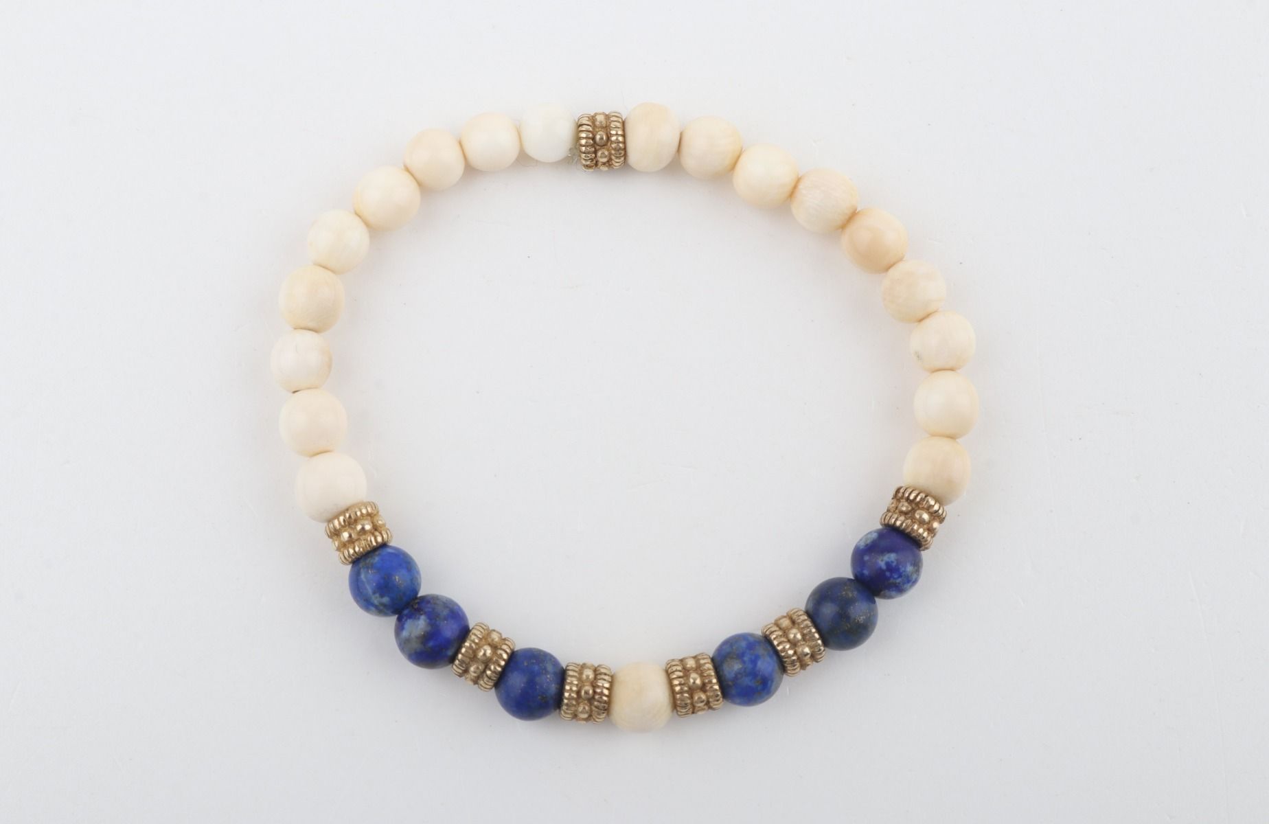 The Cleo Blue Mammoth Ivory Mini Bracelet