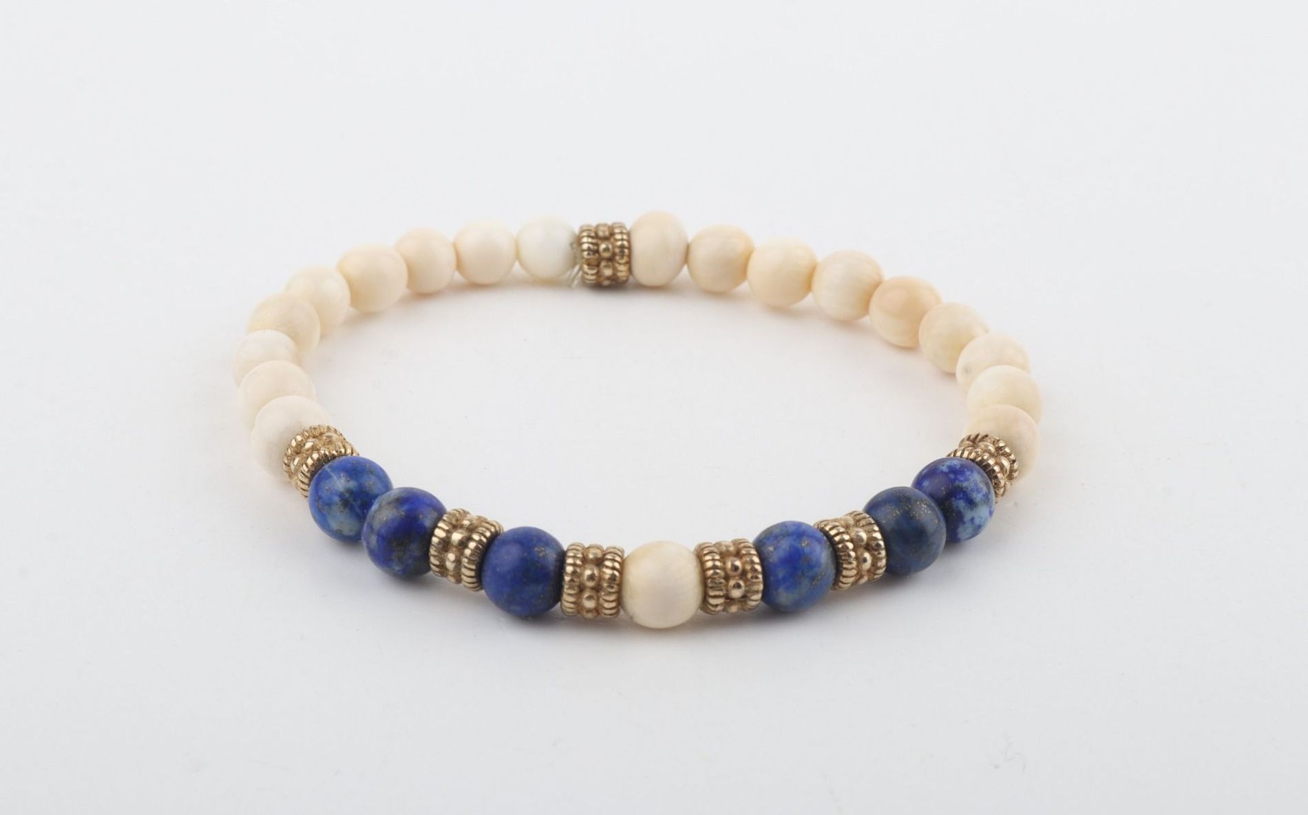 The Cleo Blue Mammoth Ivory Mini Bracelet
