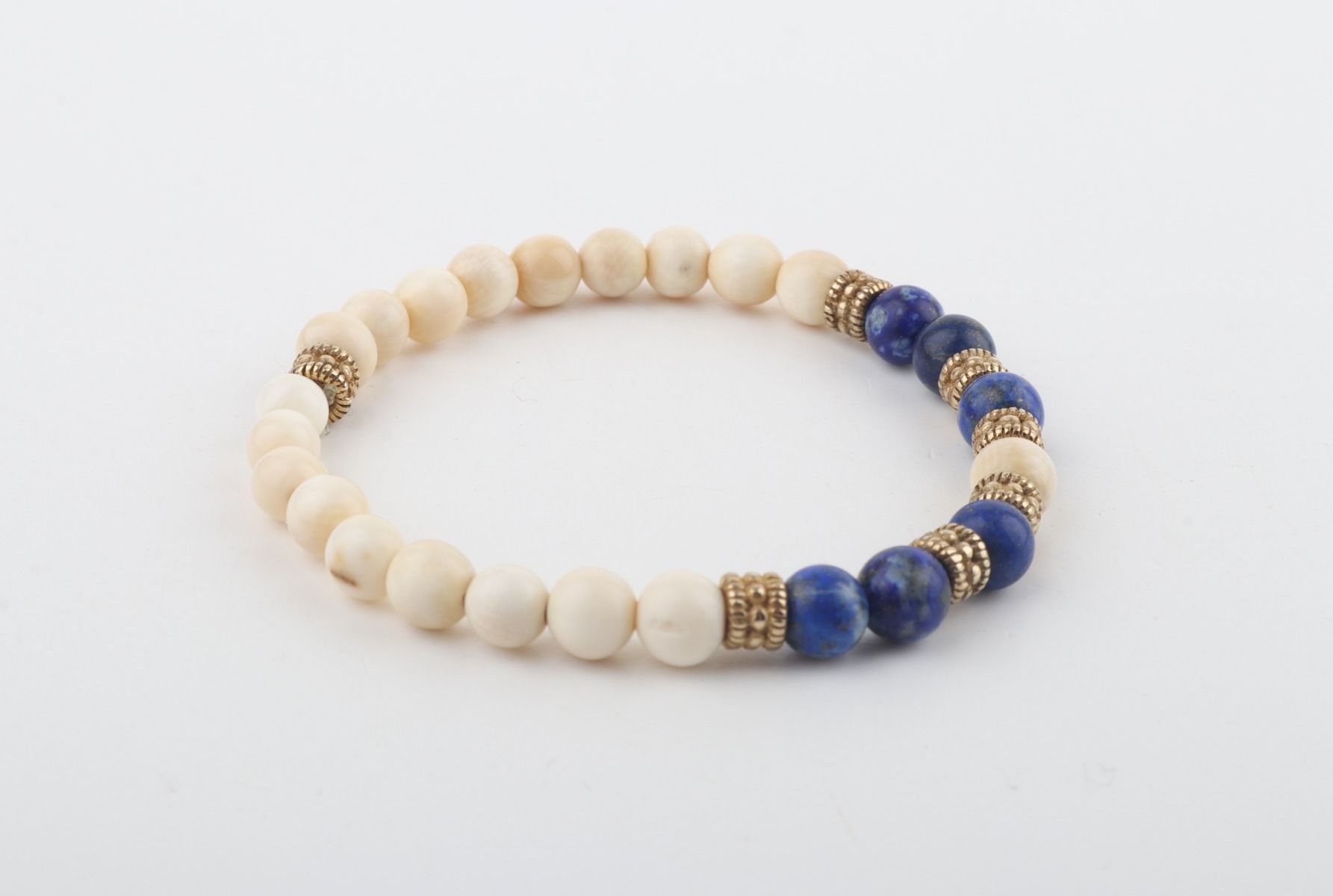 The Cleo Blue Mammoth Ivory Mini Bracelet