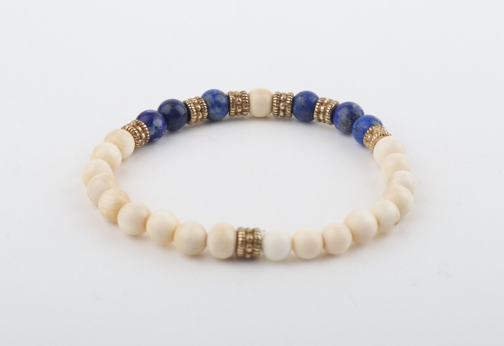 The Cleo Blue Mammoth Ivory Mini Bracelet
