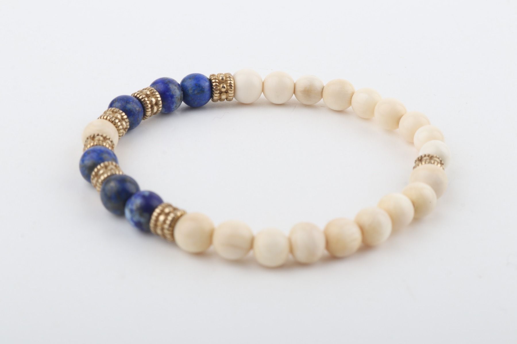 The Cleo Blue Mammoth Ivory Mini Bracelet