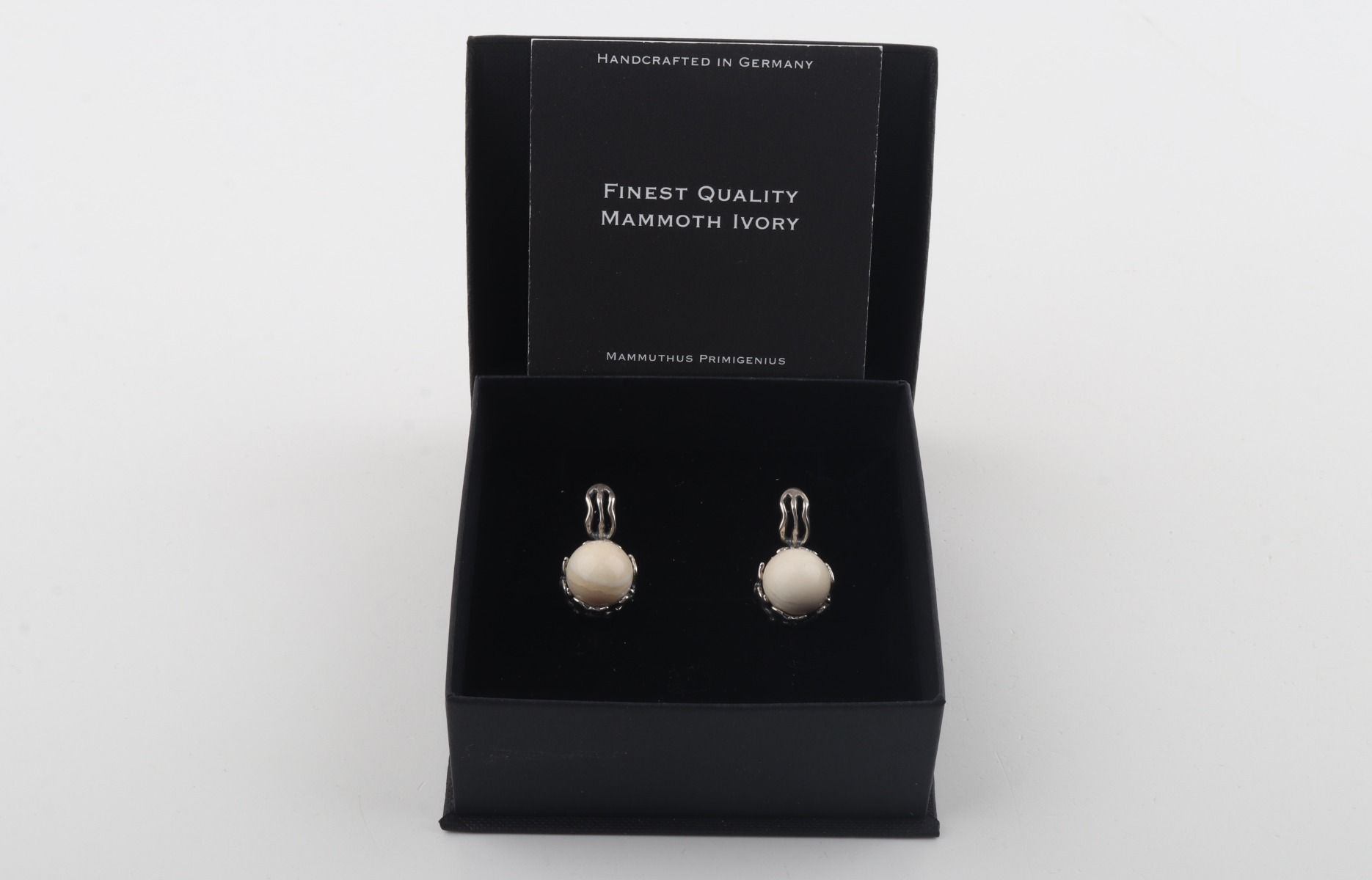 Peony Mammoth Ivory Earrings