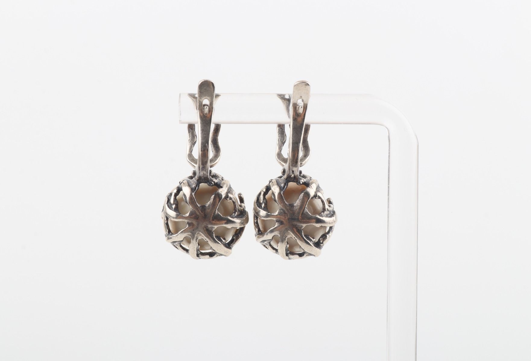Peony Mammoth Ivory Earrings