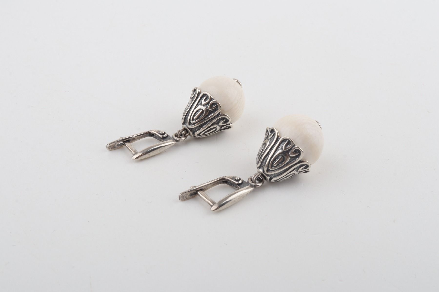 Bellflower Mammoth Ivory Earrings