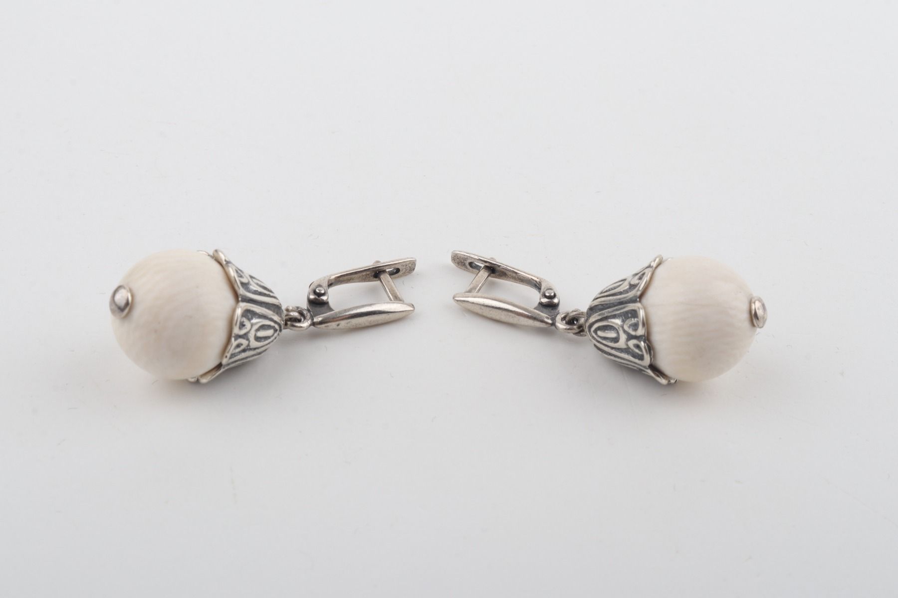 Bellflower Mammoth Ivory Earrings