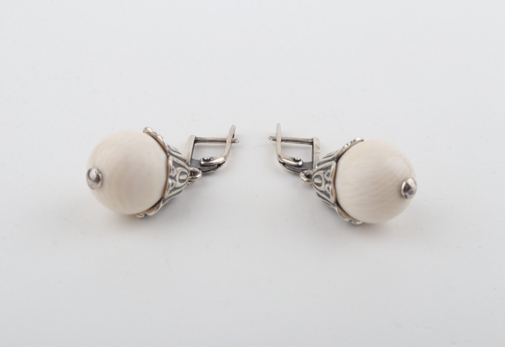 Bellflower Mammoth Ivory Earrings