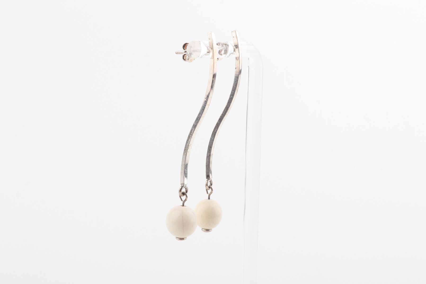 The Wave Mammoth Ivory Earrings