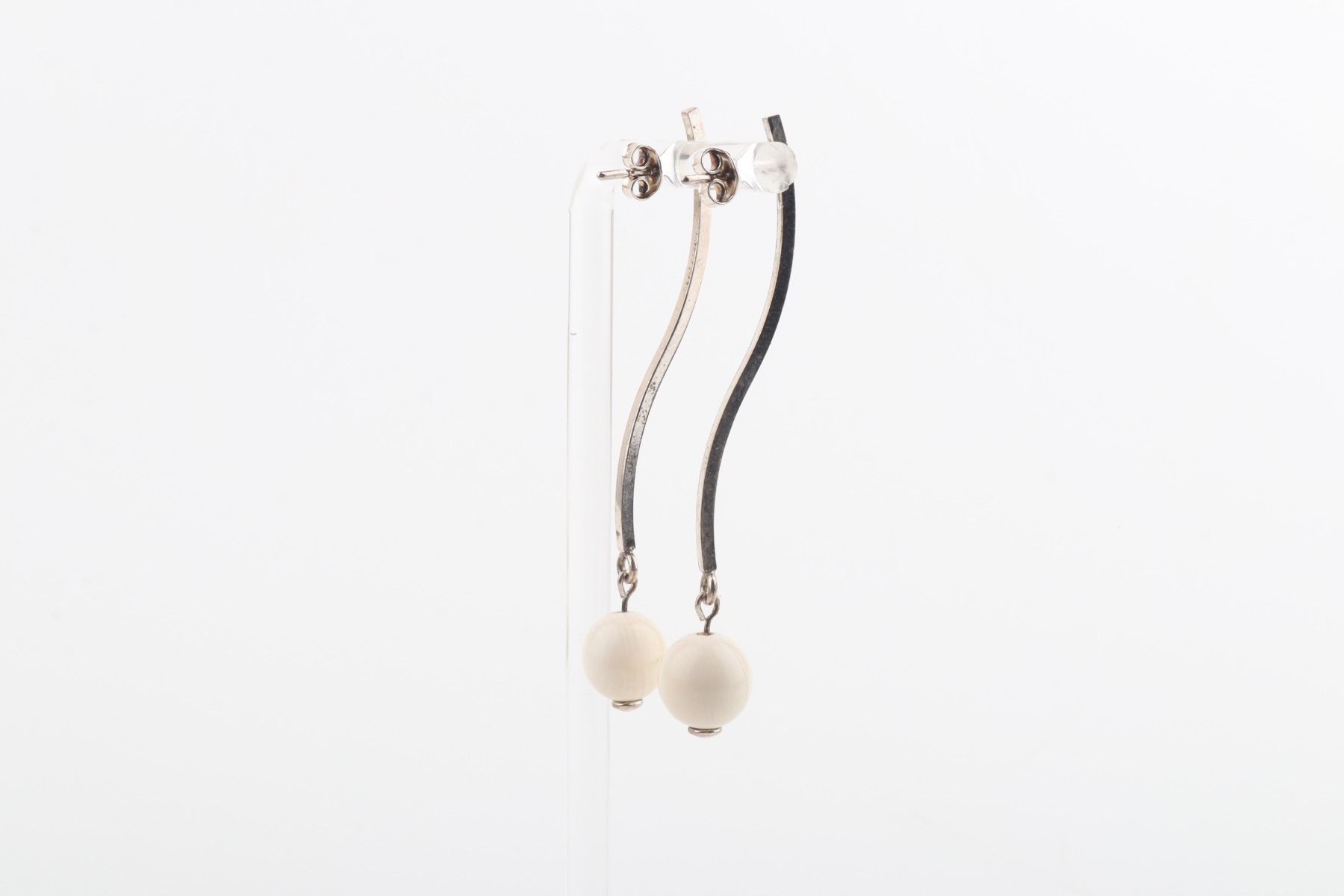 The Wave Mammoth Ivory Earrings