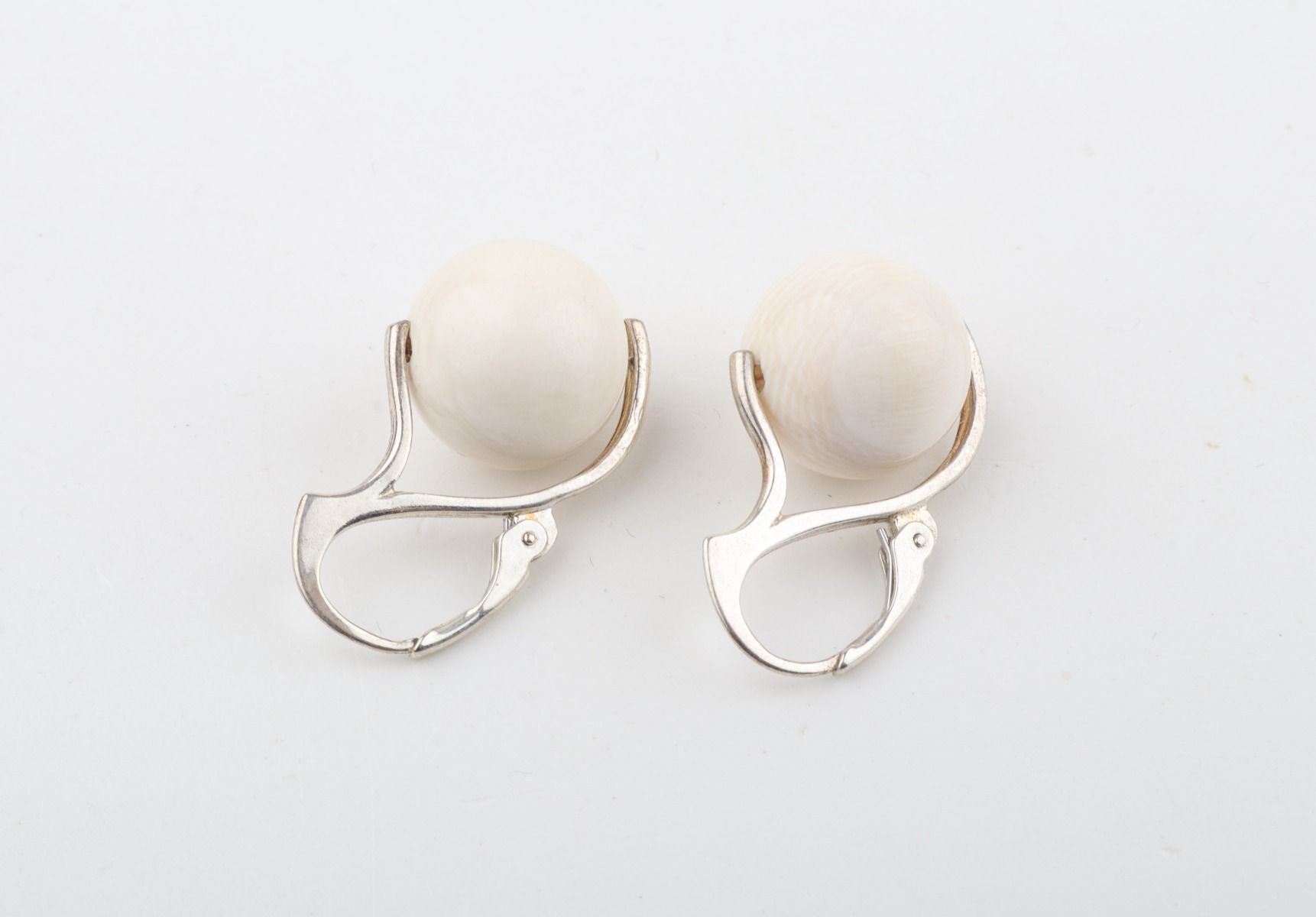 Mammoth Ivory Leverback Earrings