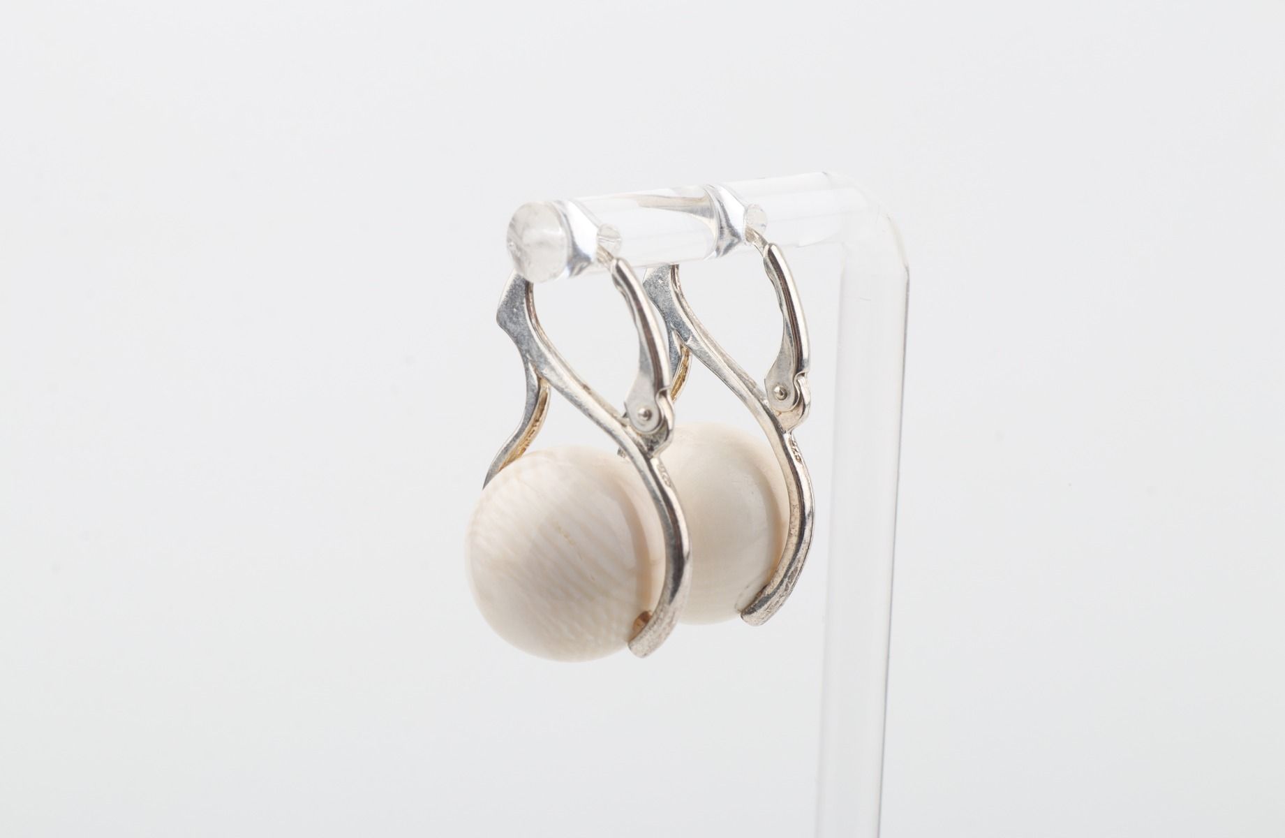 Mammoth Ivory Leverback Earrings