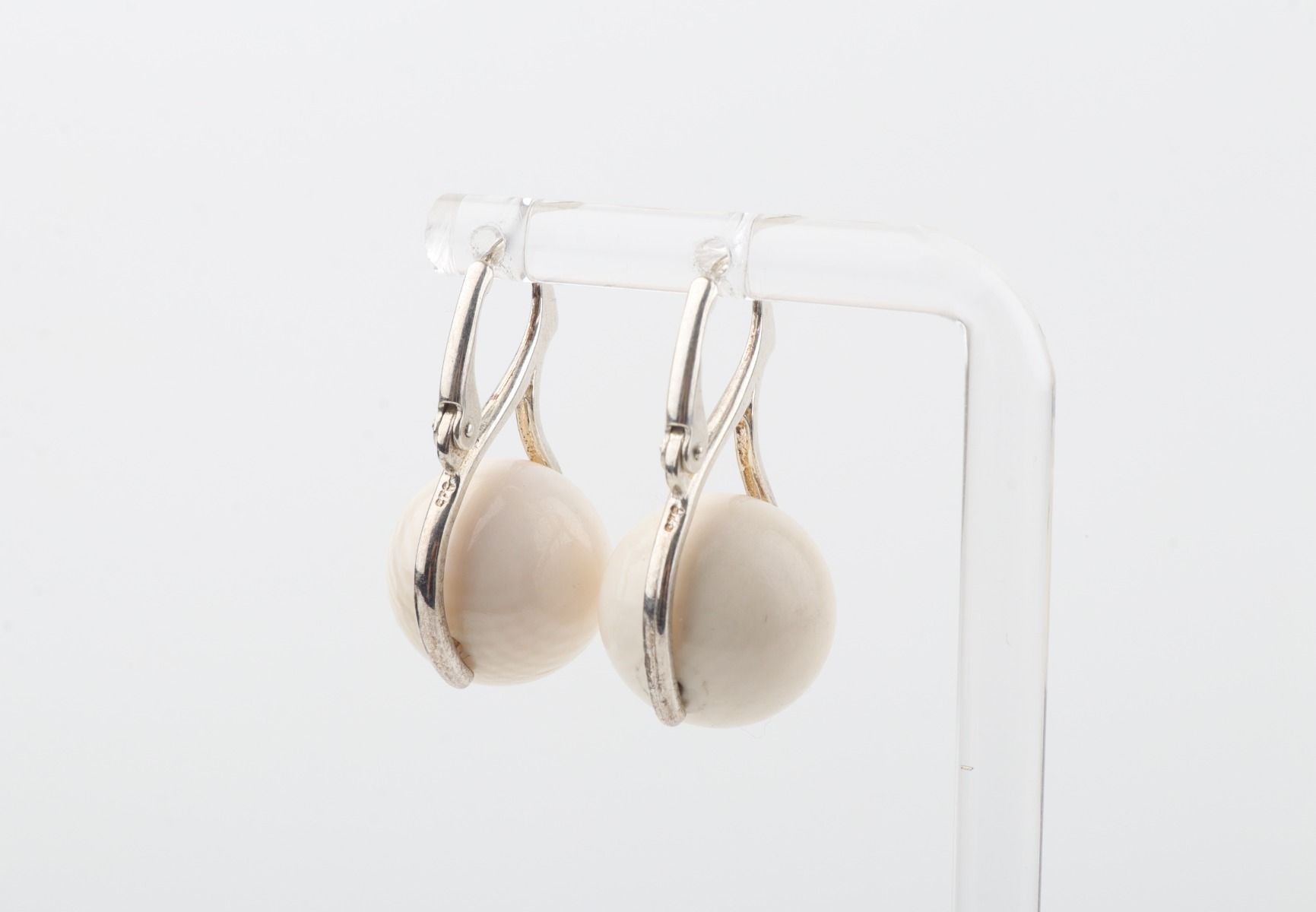 Mammoth Ivory Leverback Earrings