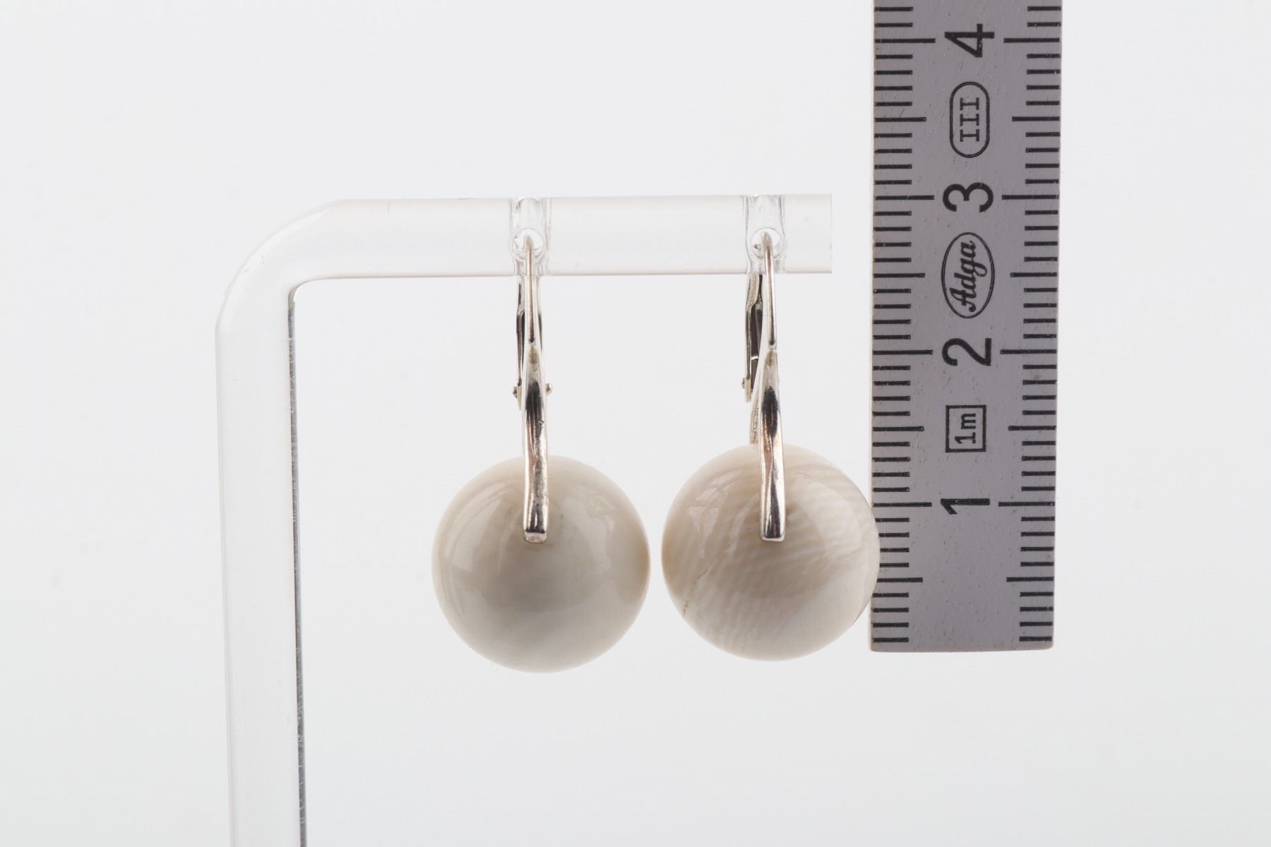 Mammoth Ivory Leverback Earrings